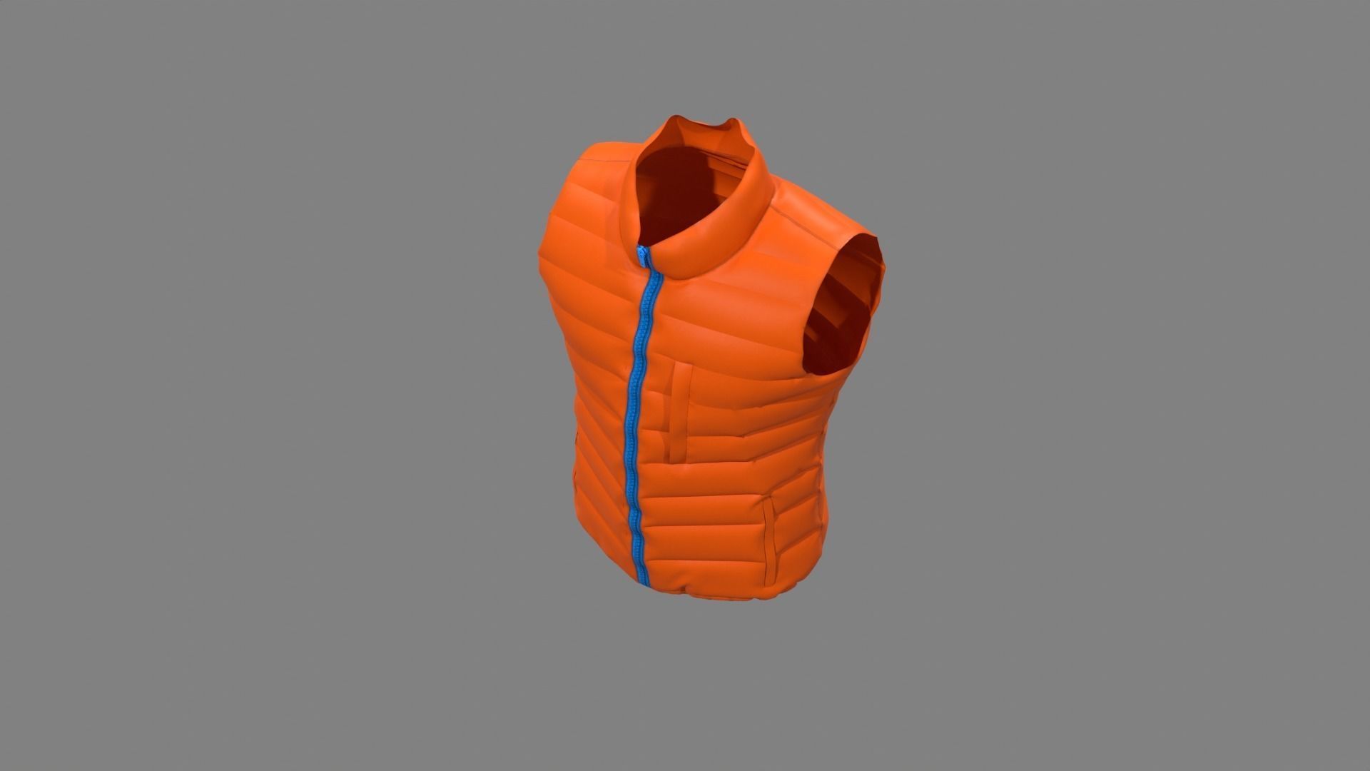 Padded Vest 3D model_11