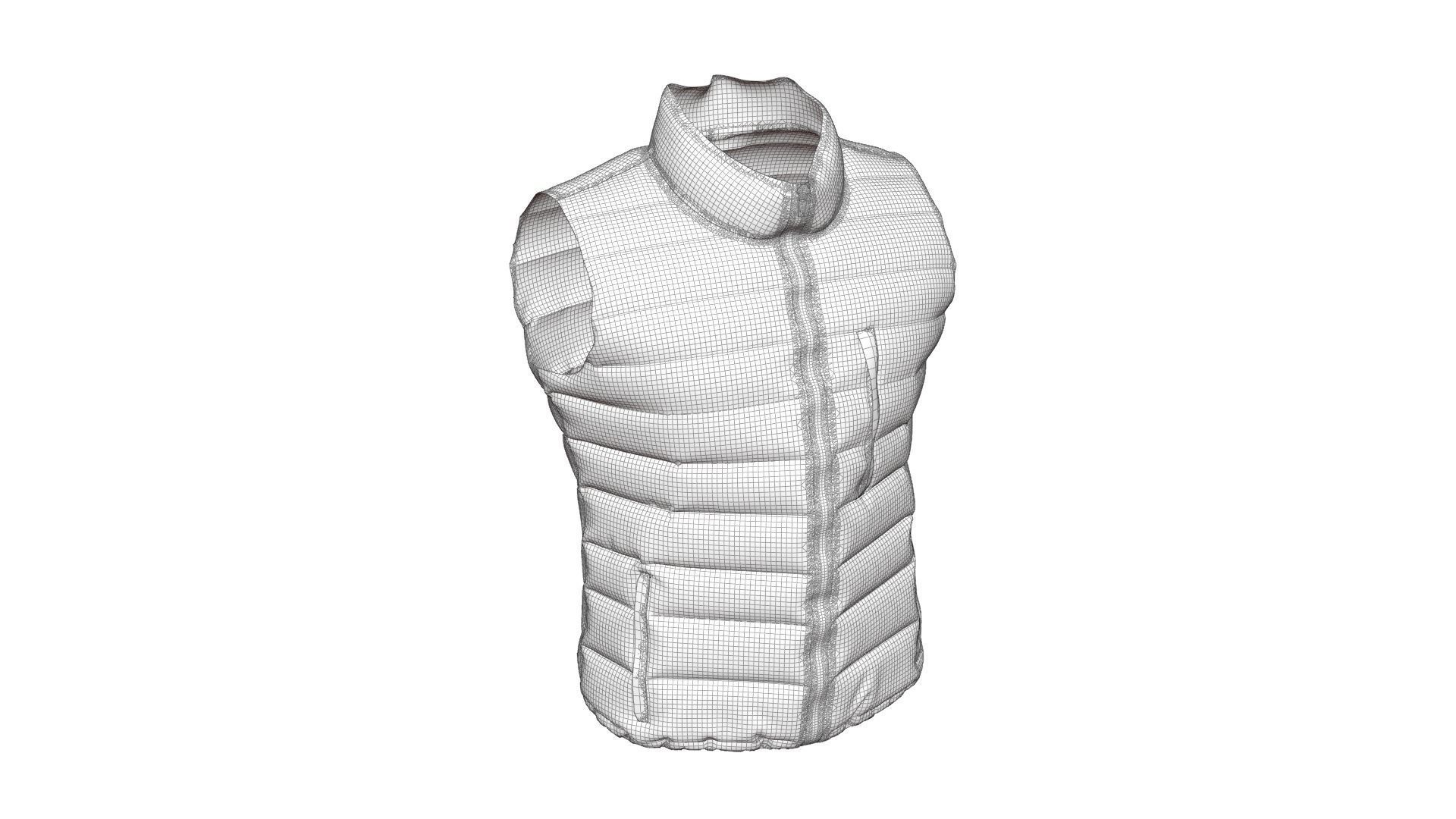 Padded Vest 3D model_21