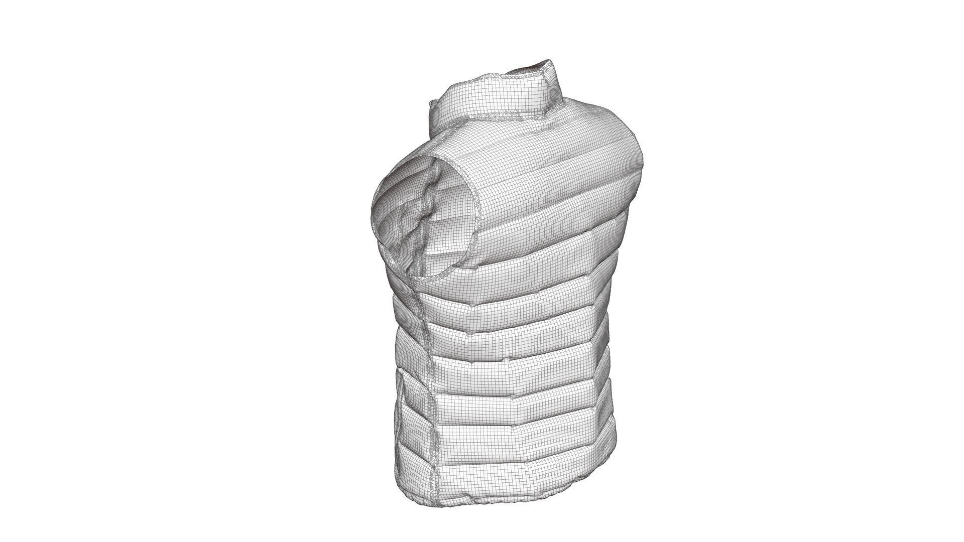 Padded Vest 3D model_17