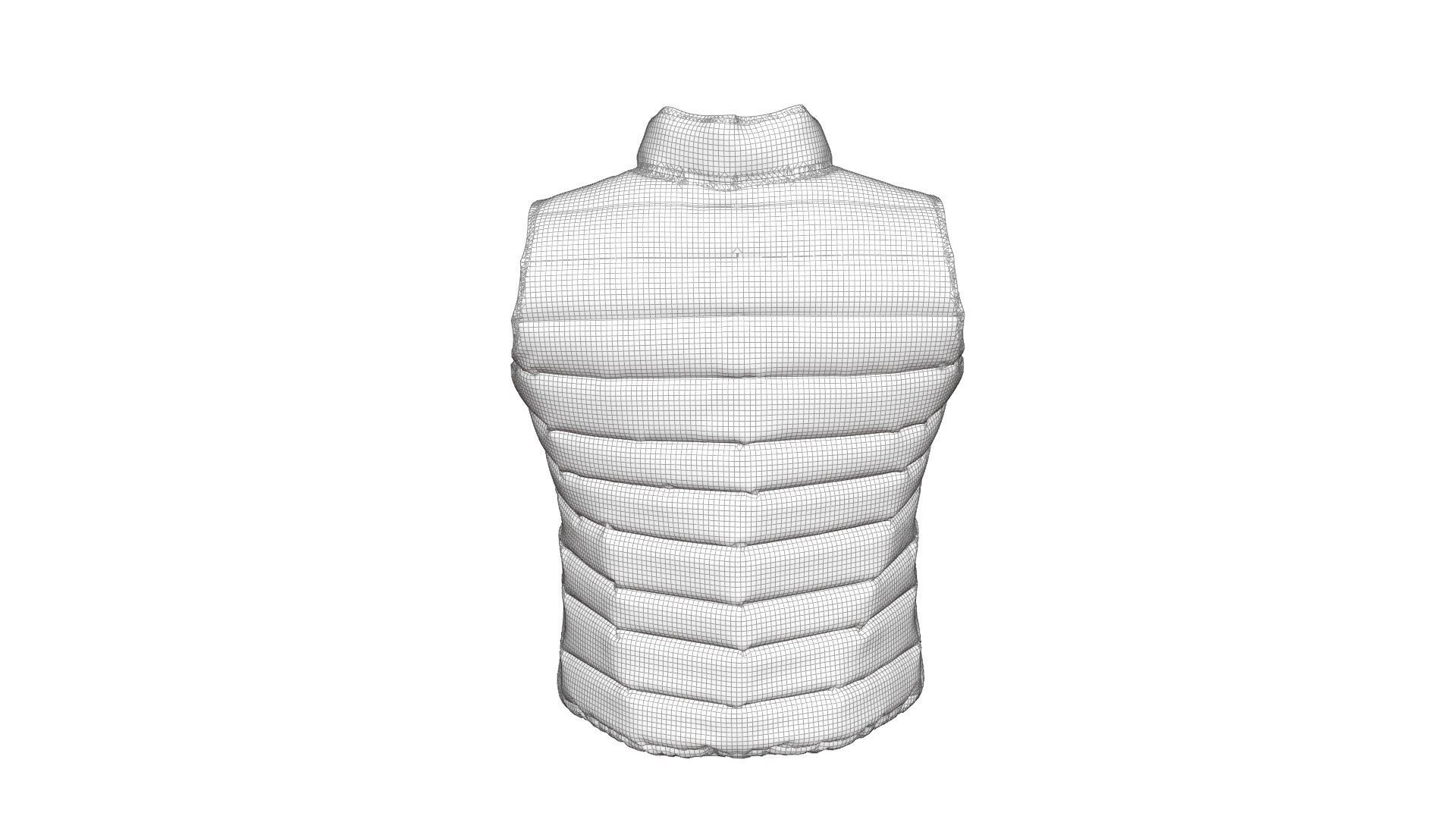 Padded Vest 3D model_23