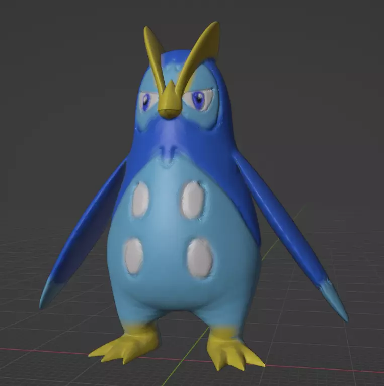 Prinplup 3D print model_0