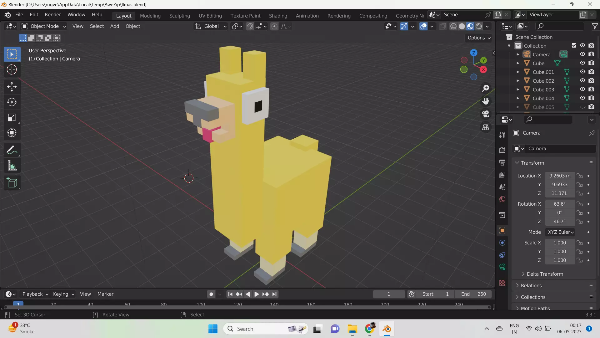 Llmas Free 3D model_0