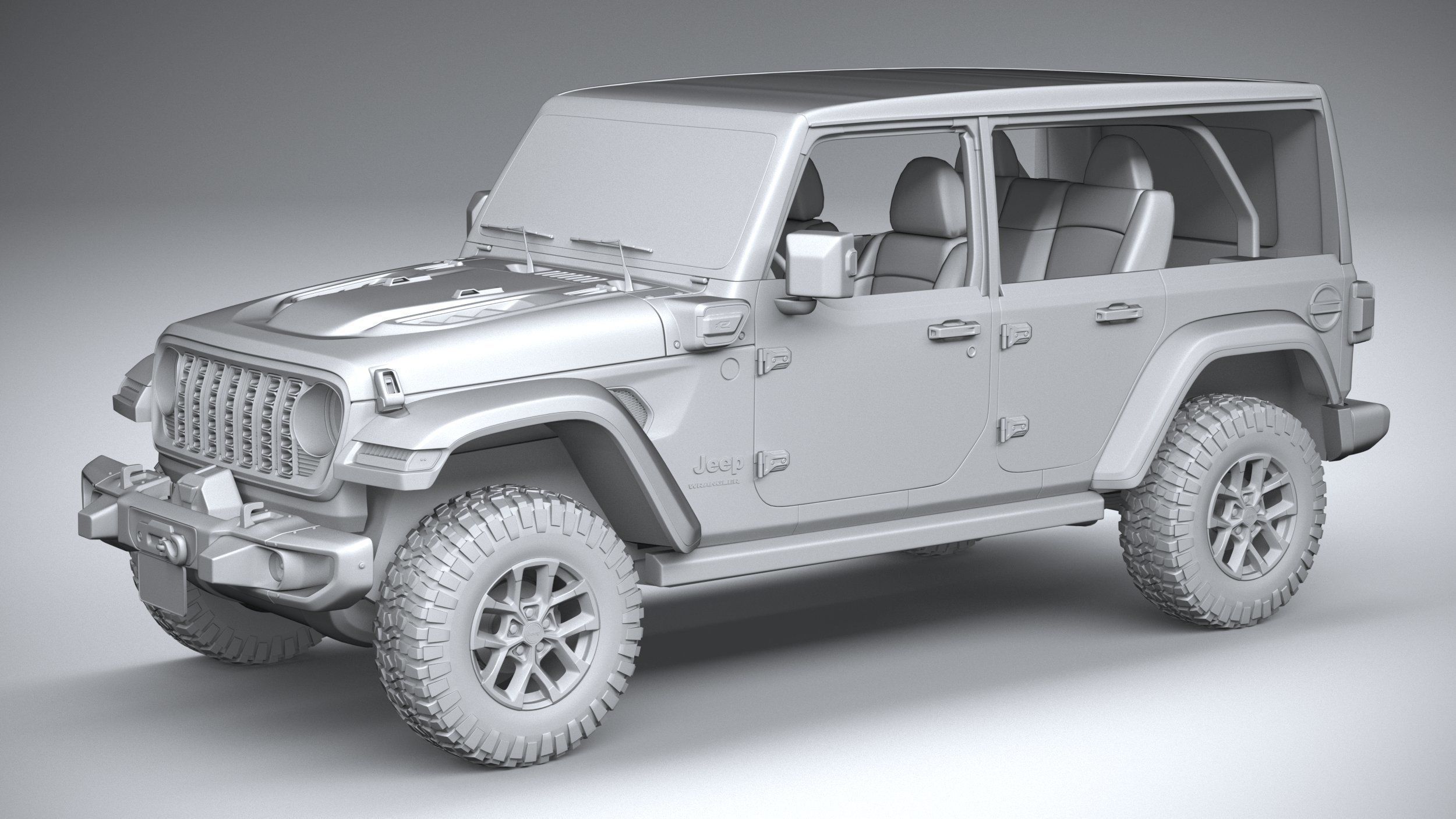 Jeep Wrangler 4xe Rubicon 2024 3D model_19