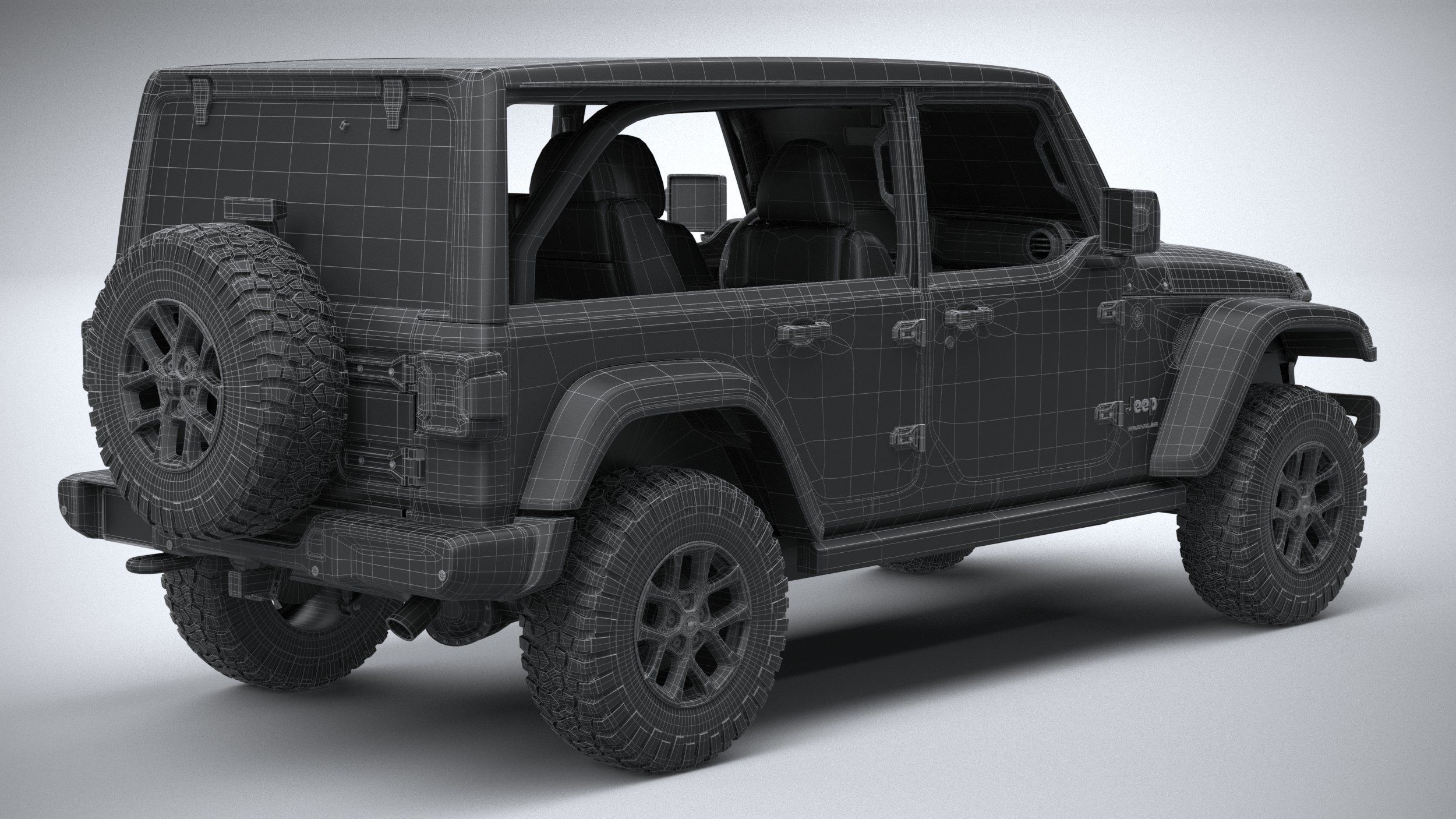 Jeep Wrangler 4xe Rubicon 2024 3D model_32