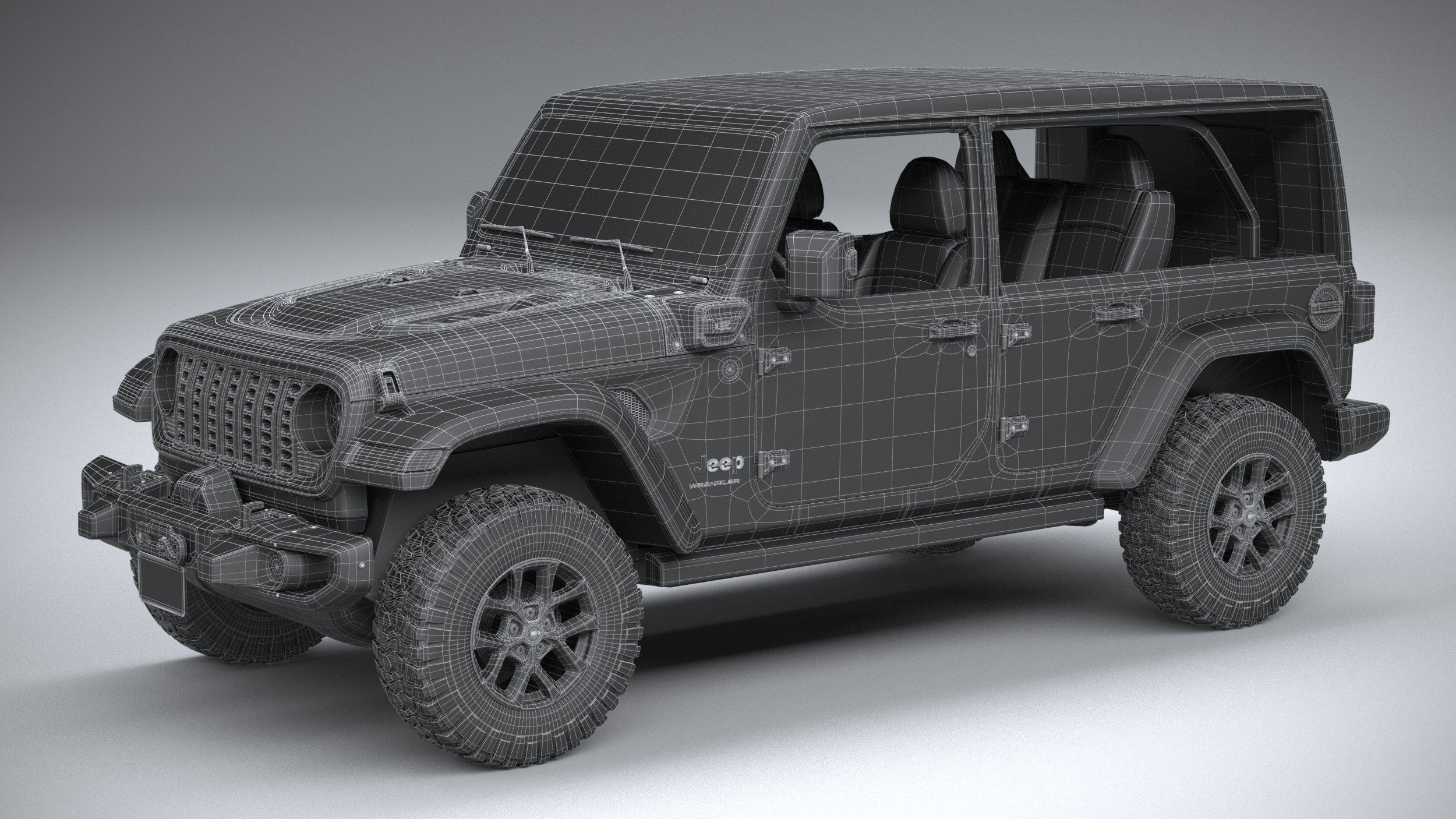 Jeep Wrangler 4xe Rubicon 2024 3D model_31