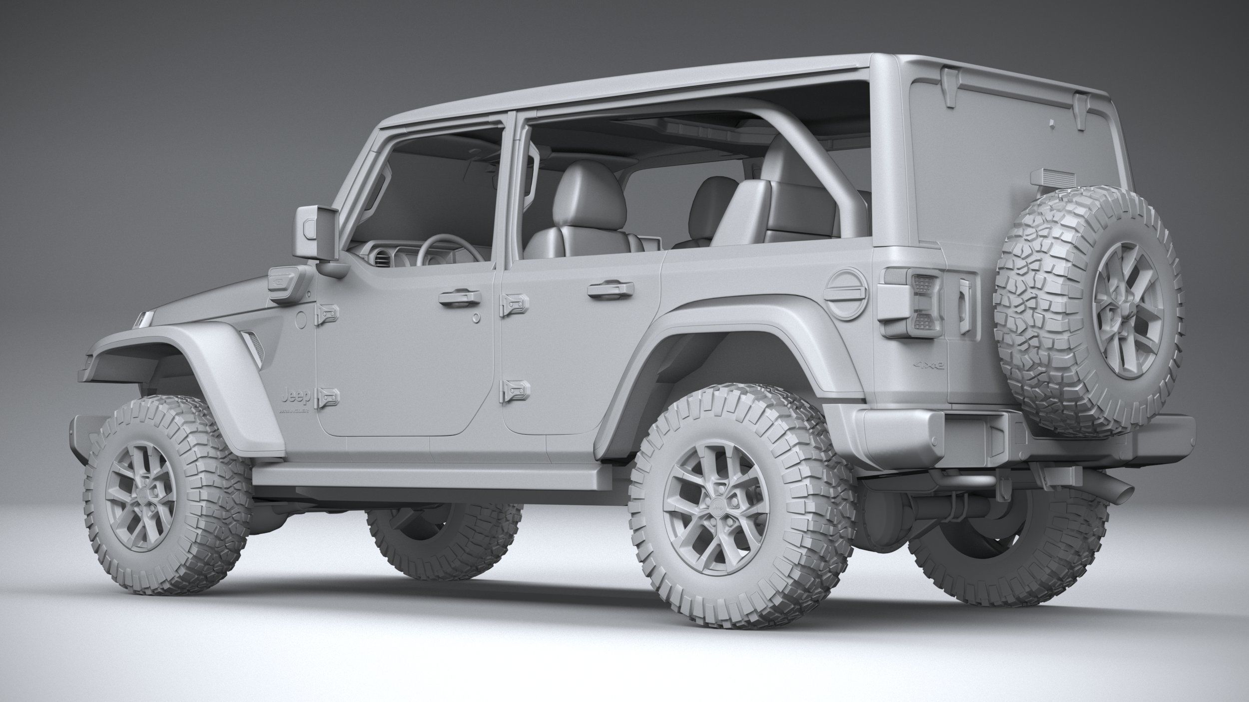 Jeep Wrangler 4xe Rubicon 2024 3D model_21