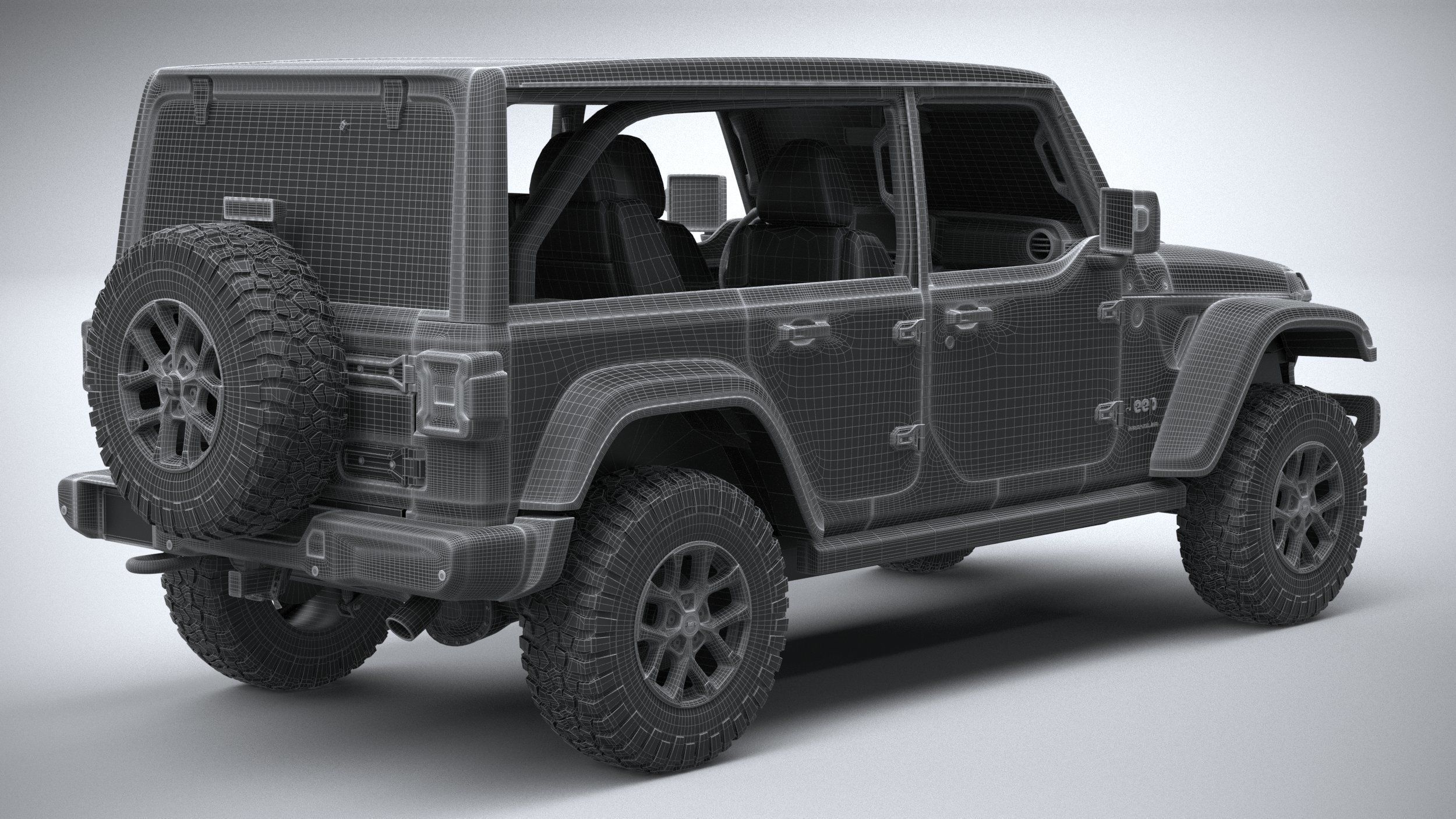 Jeep Wrangler 4xe Rubicon 2024 3D model_30