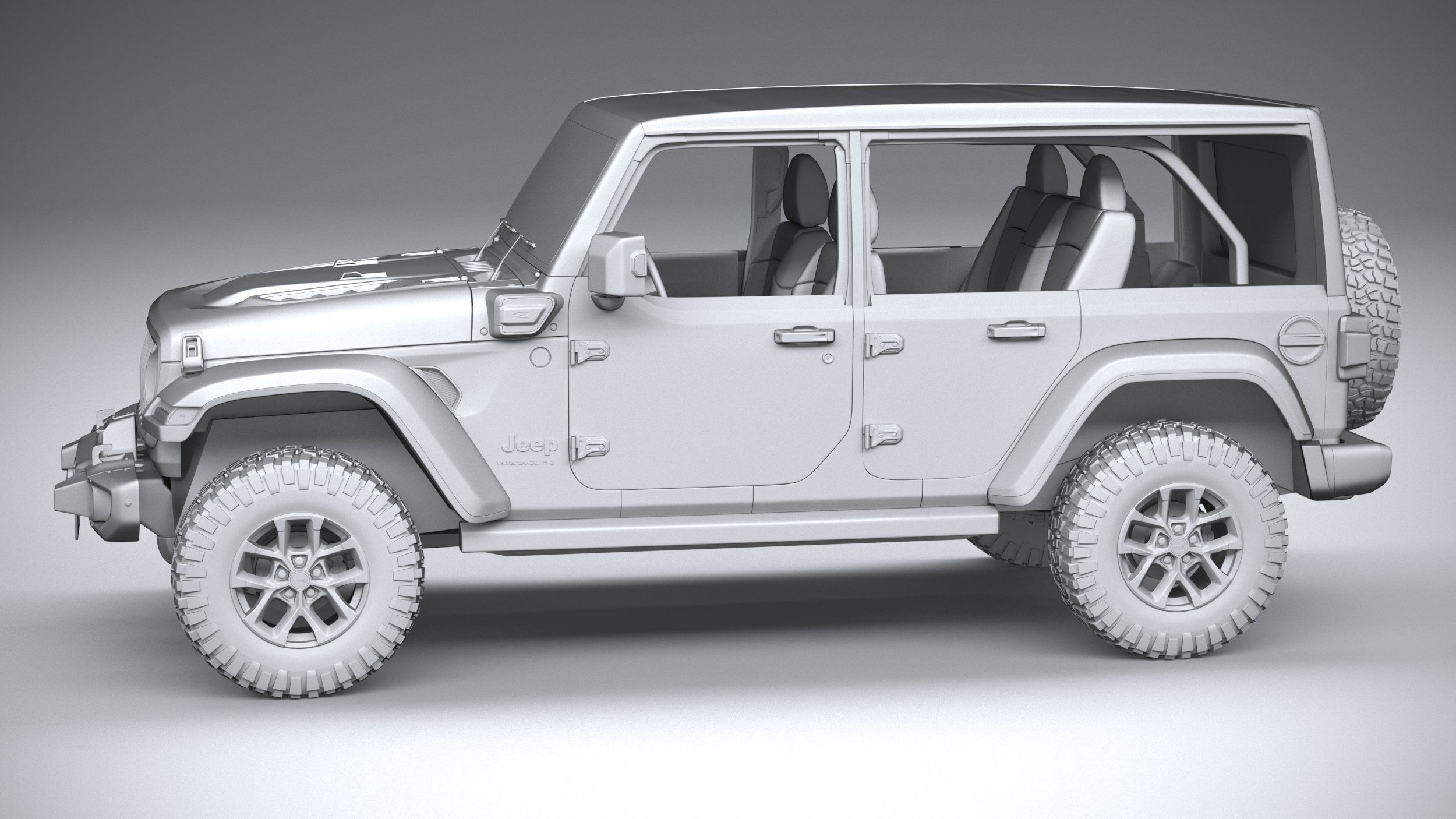 Jeep Wrangler 4xe Rubicon 2024 3D model_22