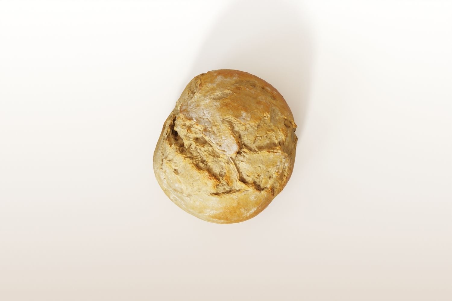 Classic Roll photoscanned 3D model_3