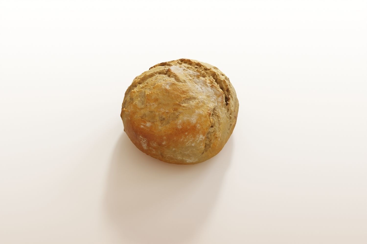 Classic Roll photoscanned 3D model_1