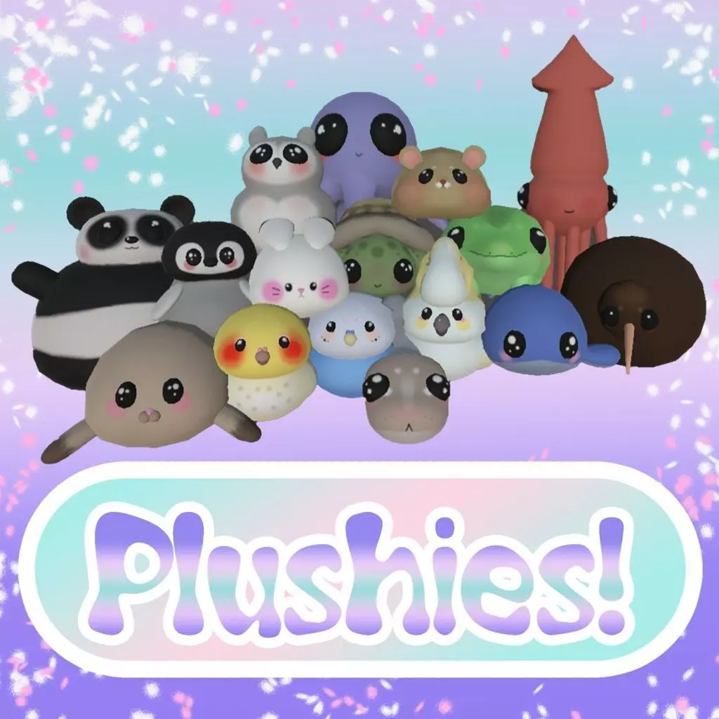 16 Animal Plushies Low-poly 3D model_0