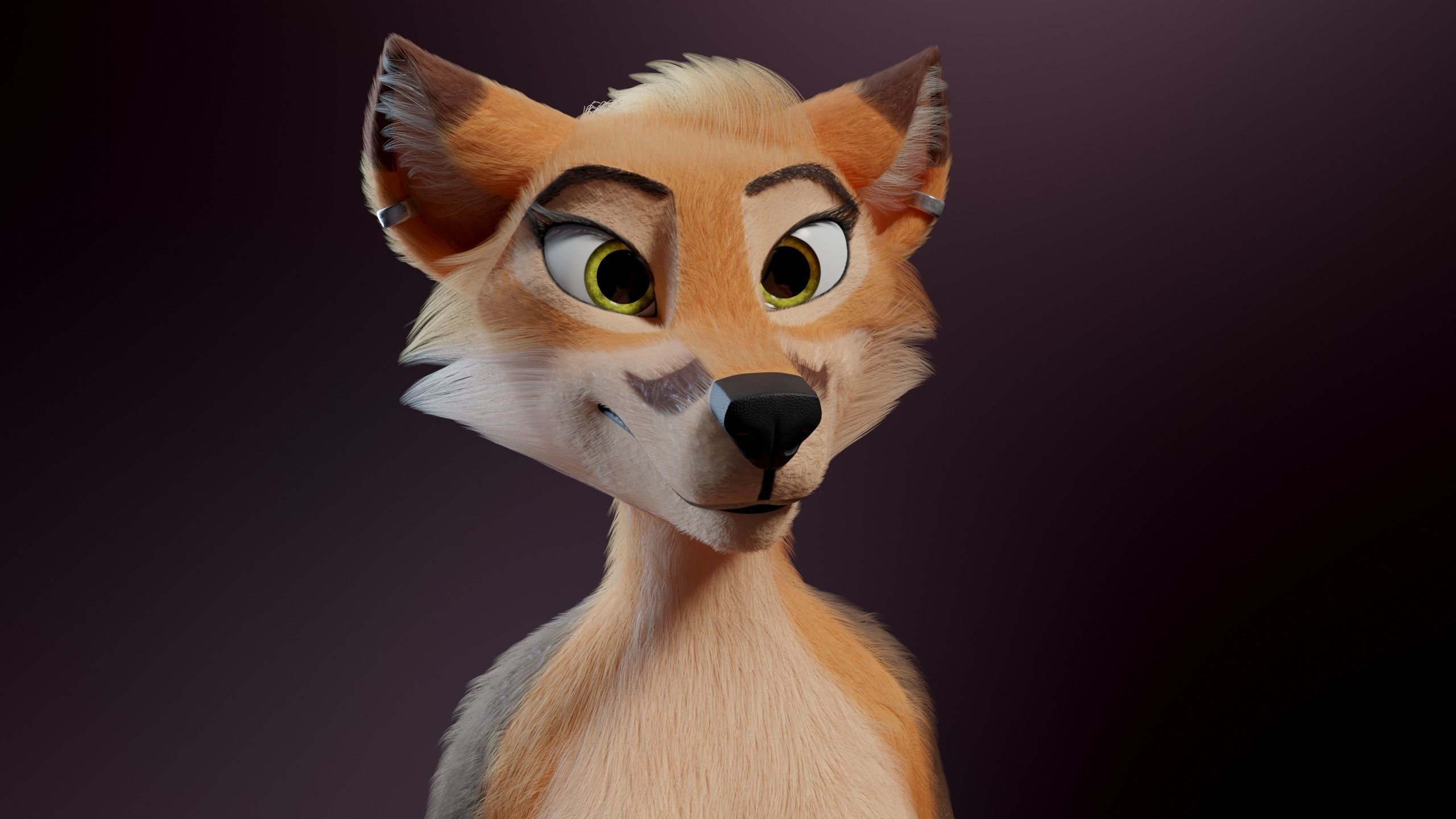 Agnes Anthro Fox 3D model_35