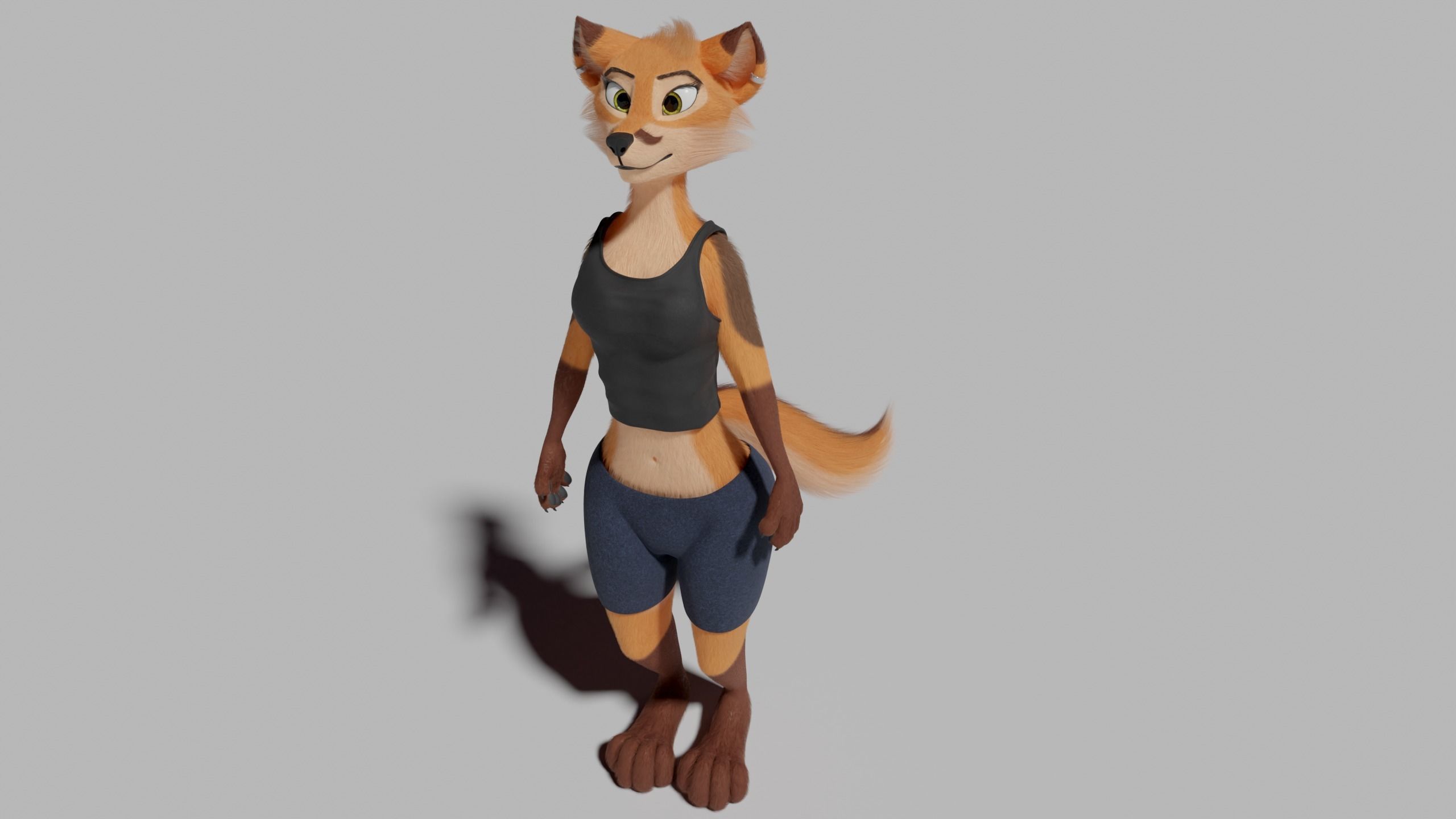Agnes Anthro Fox 3D model_42