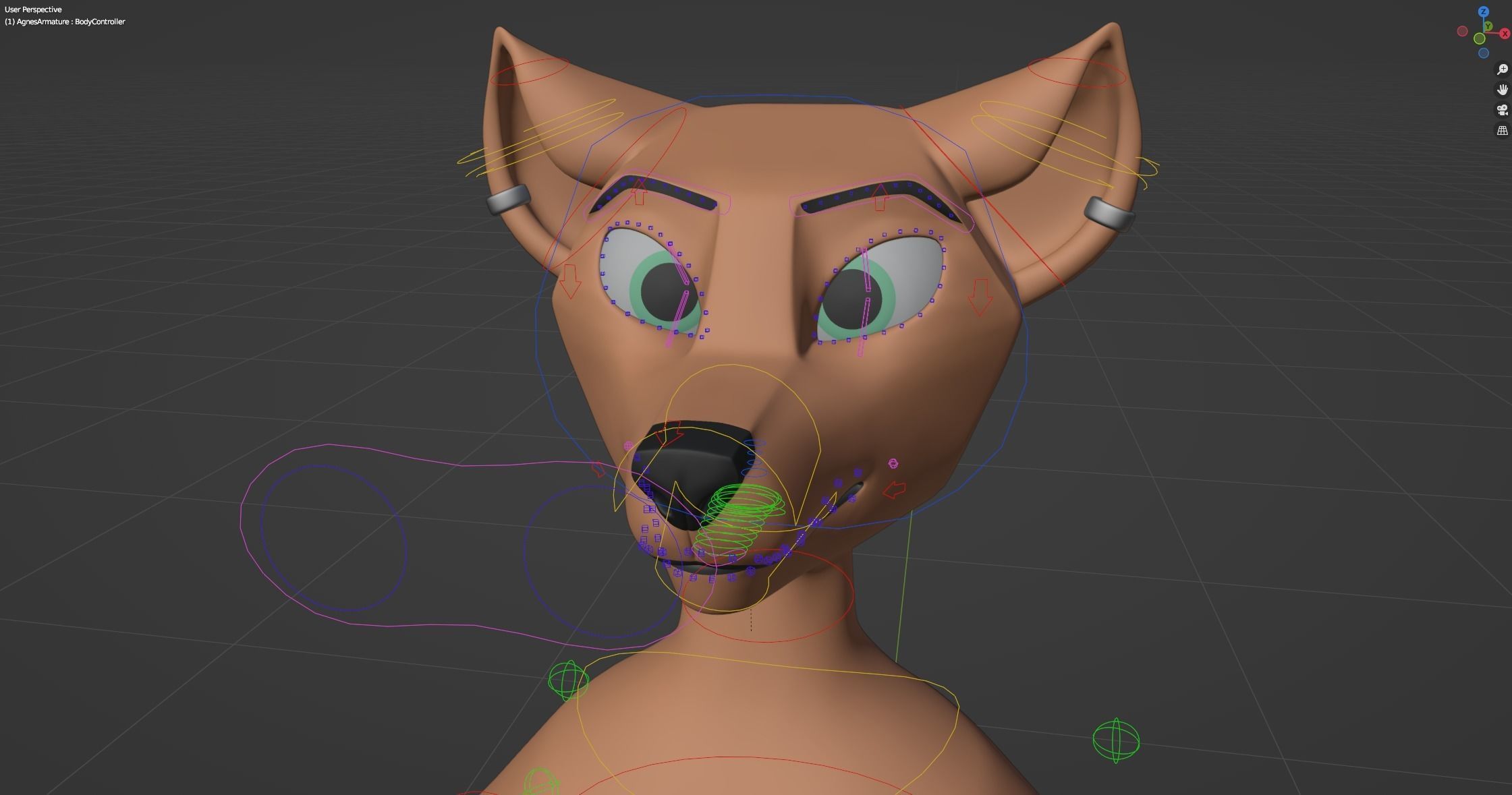 Agnes Anthro Fox 3D model_50