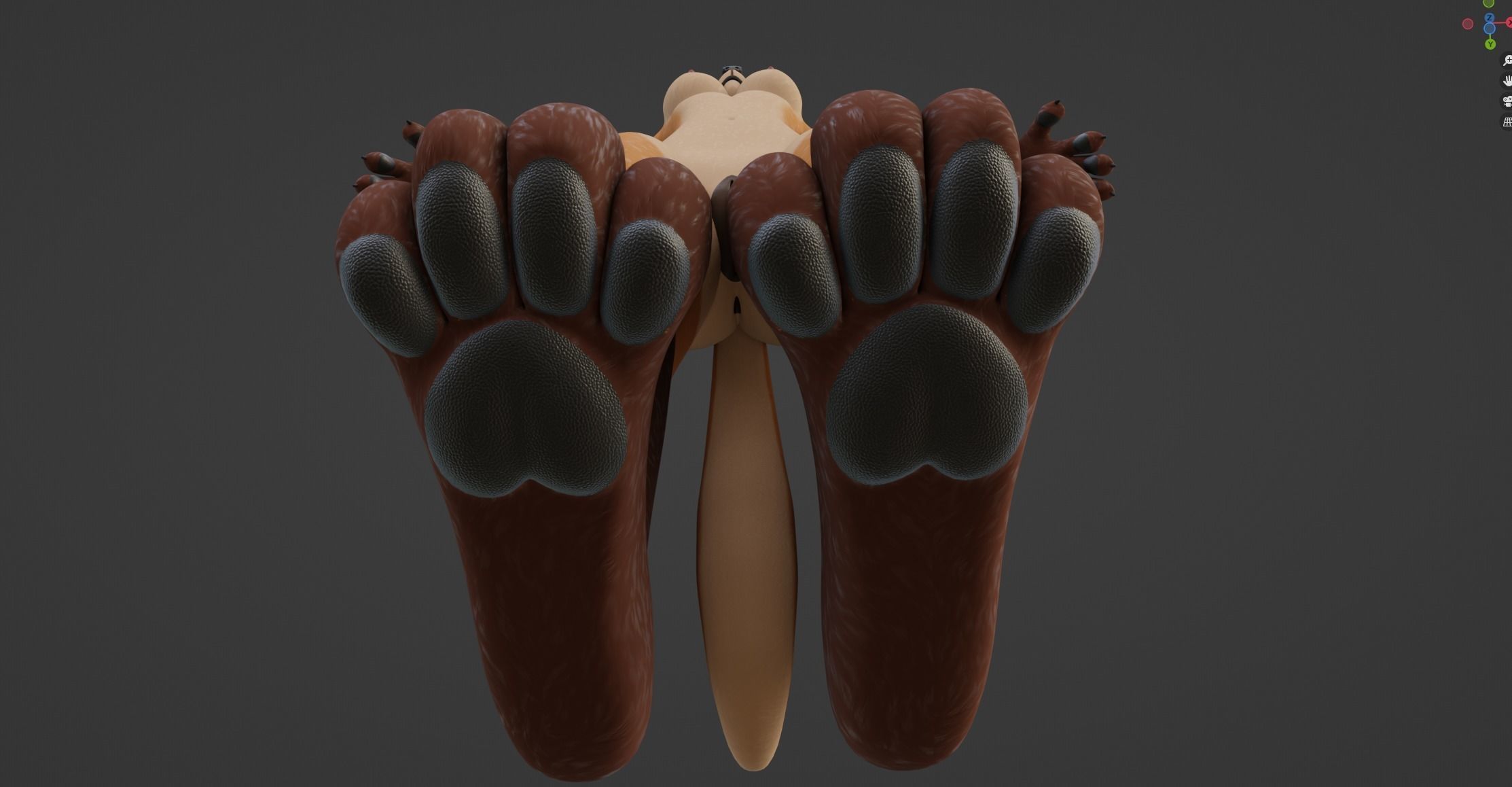 Agnes Anthro Fox 3D model_62