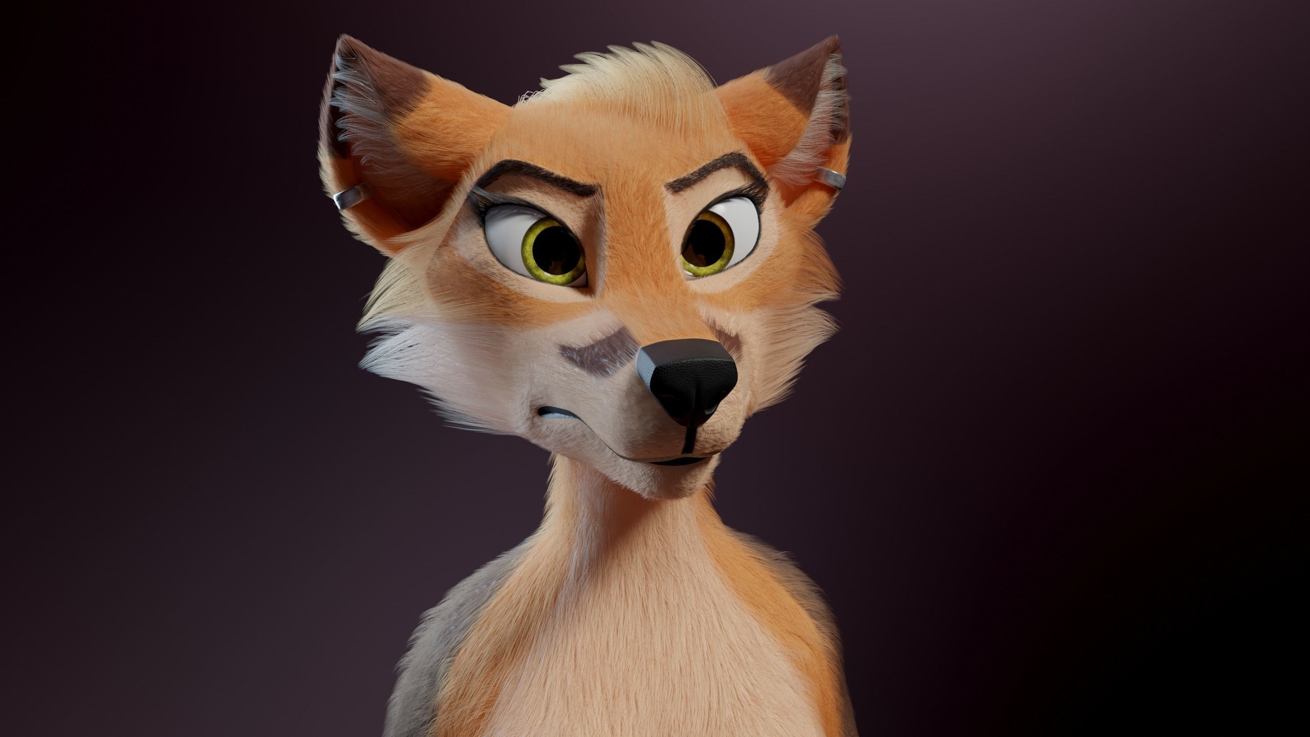 Agnes Anthro Fox 3D model_36