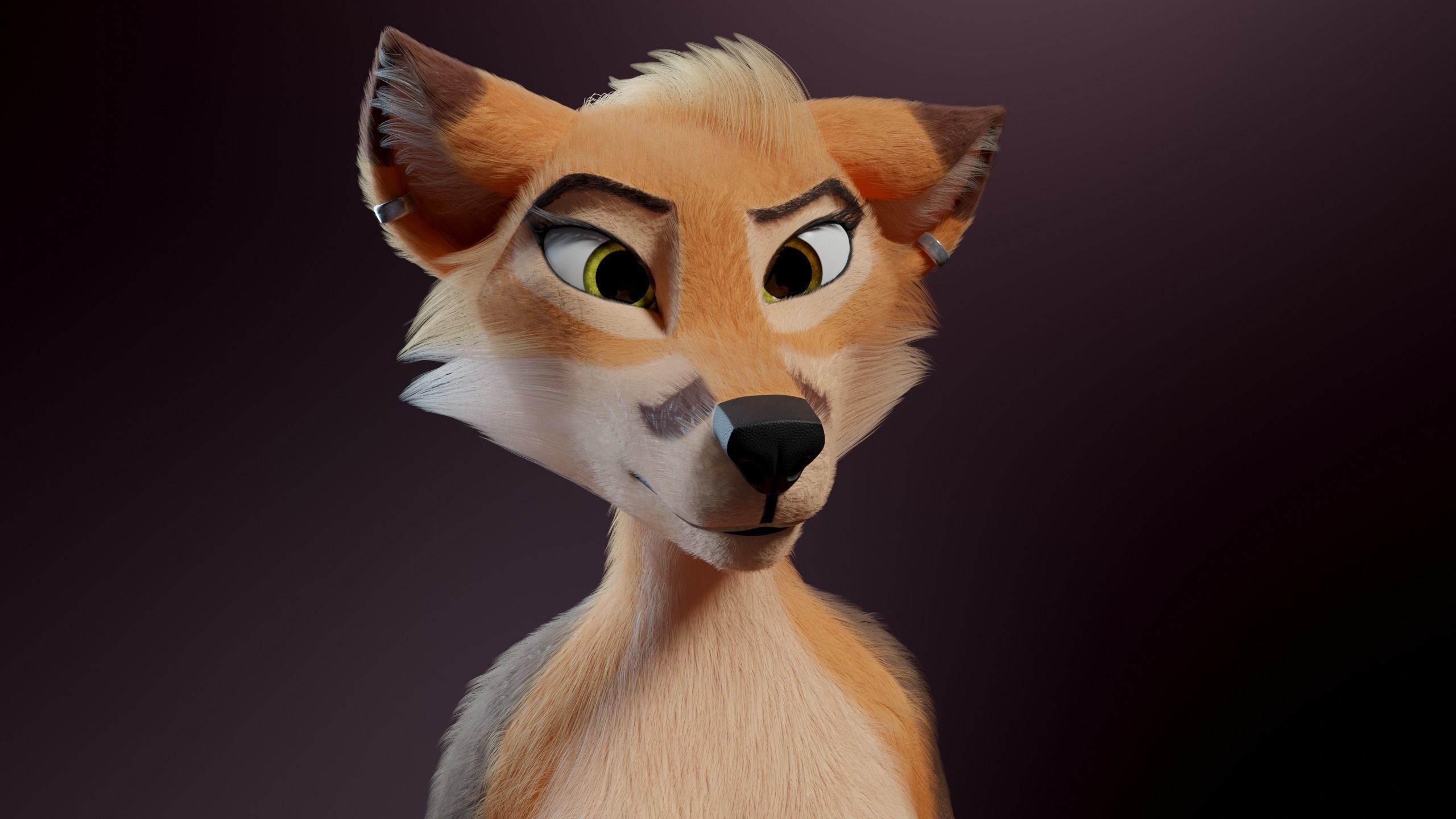 Agnes Anthro Fox 3D model_39