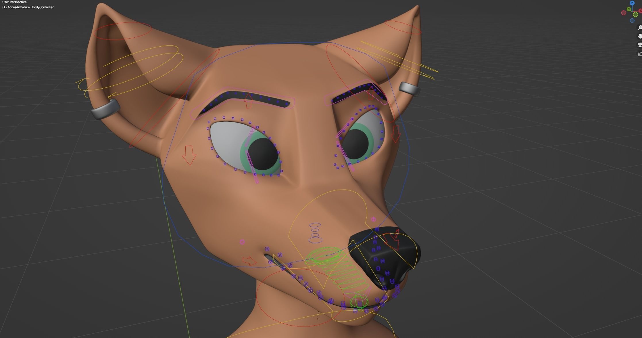 Agnes Anthro Fox 3D model_51