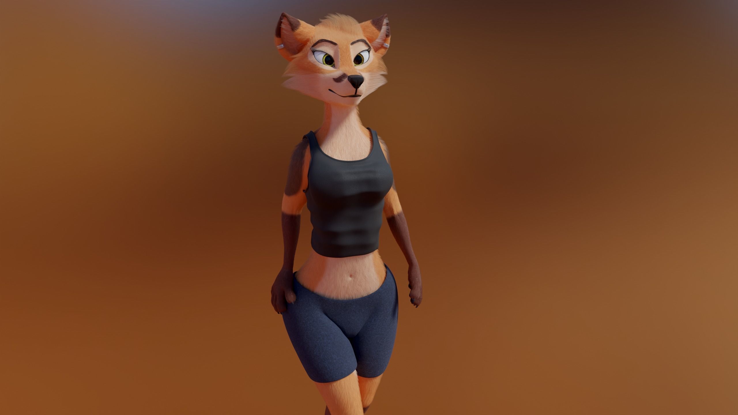 Agnes Anthro Fox 3D model_32