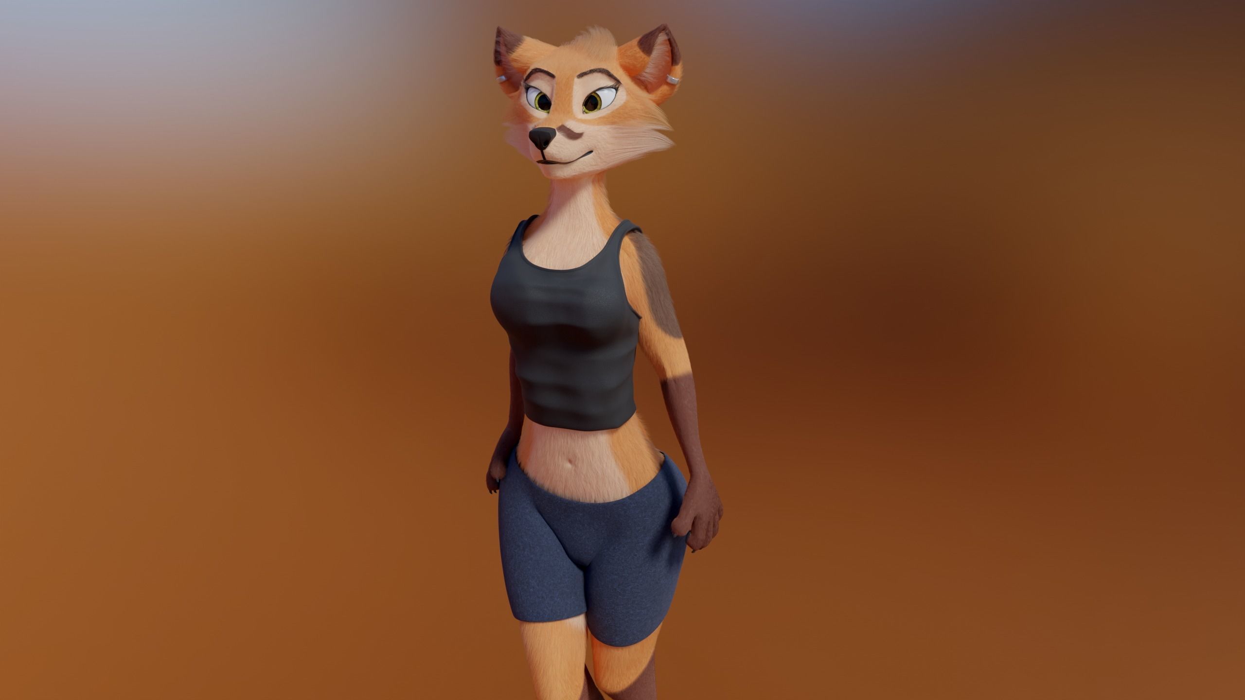 Agnes Anthro Fox 3D model_33
