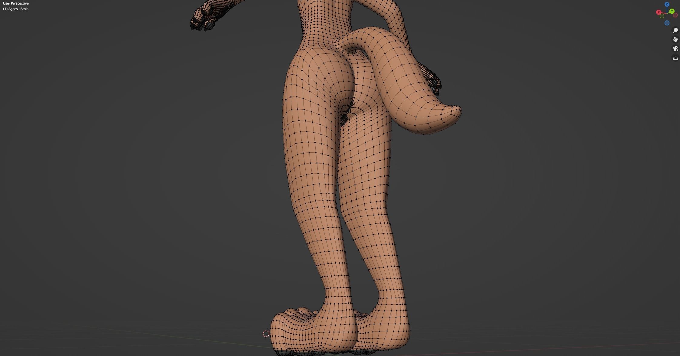 Agnes Anthro Fox 3D model_72