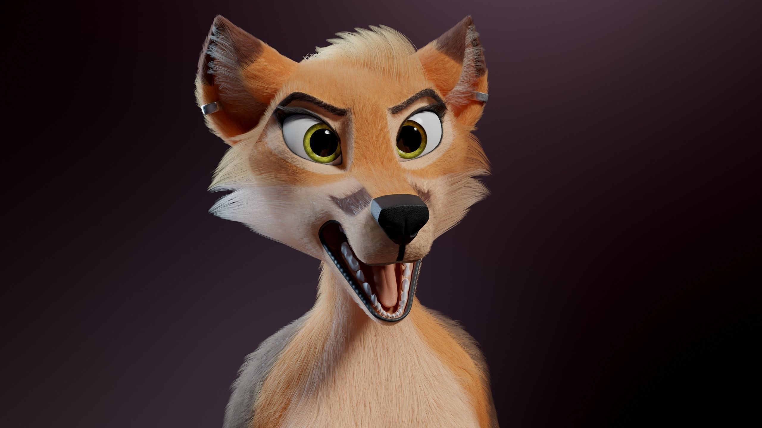 Agnes Anthro Fox 3D model_40