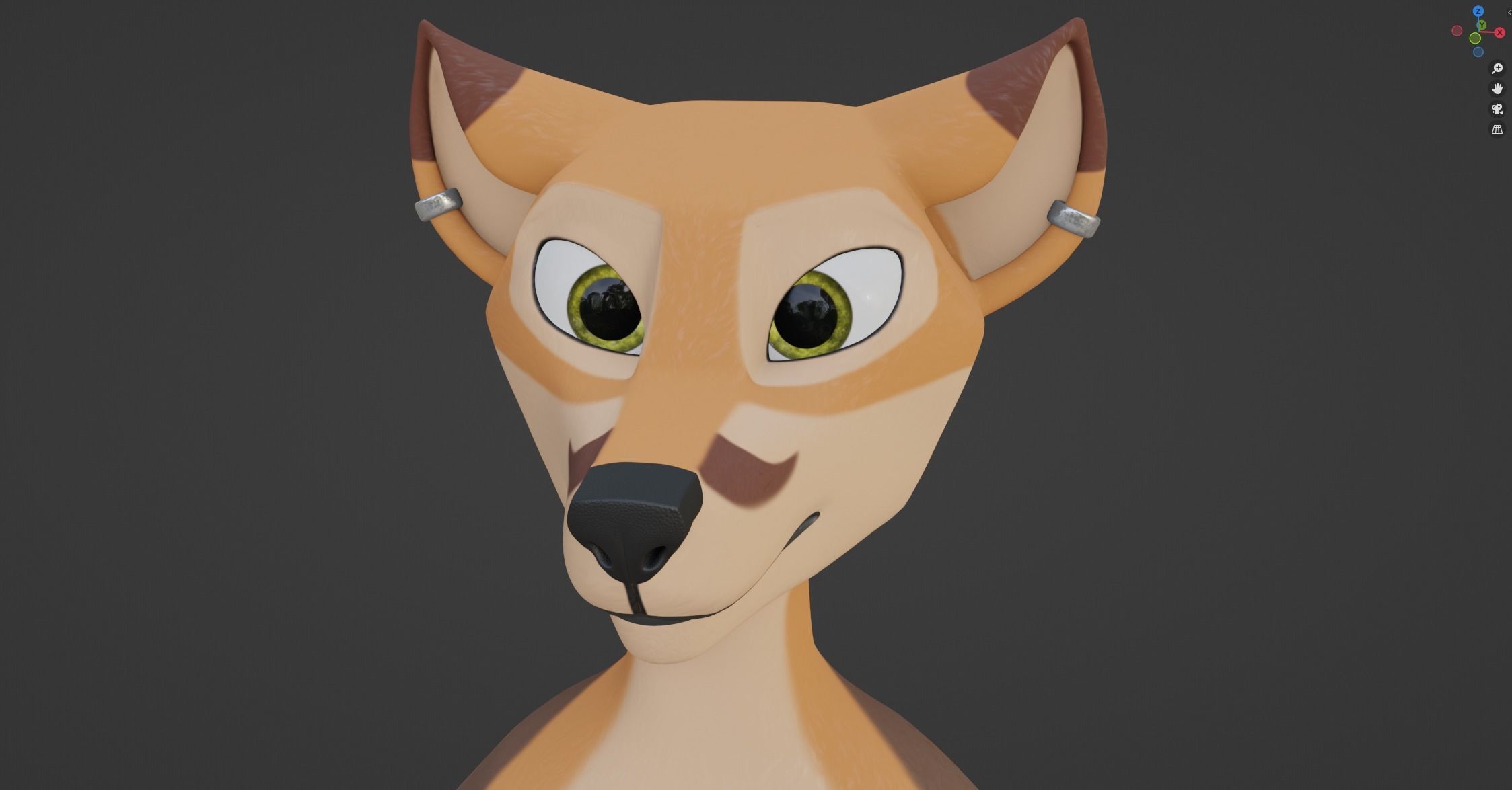 Agnes Anthro Fox 3D model_52