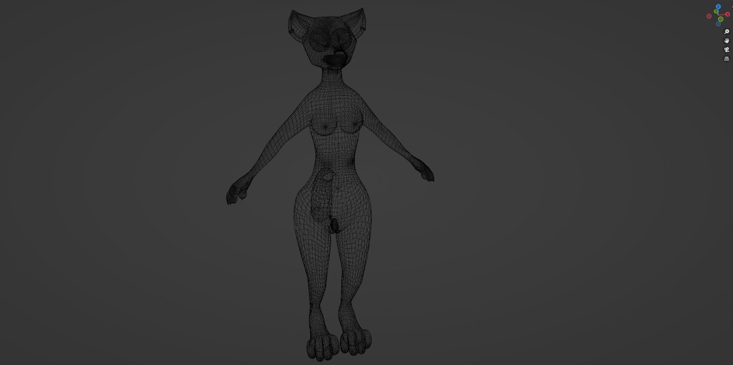Agnes Anthro Fox 3D model_43