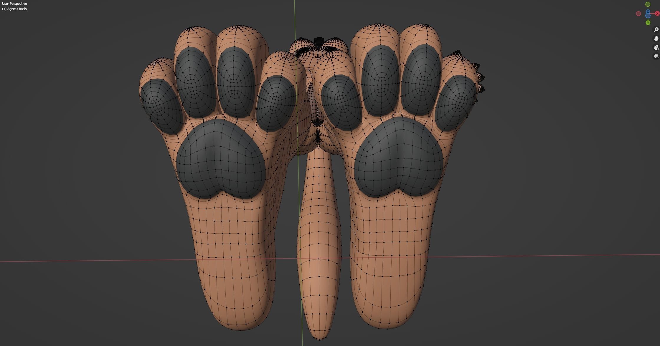 Agnes Anthro Fox 3D model_79