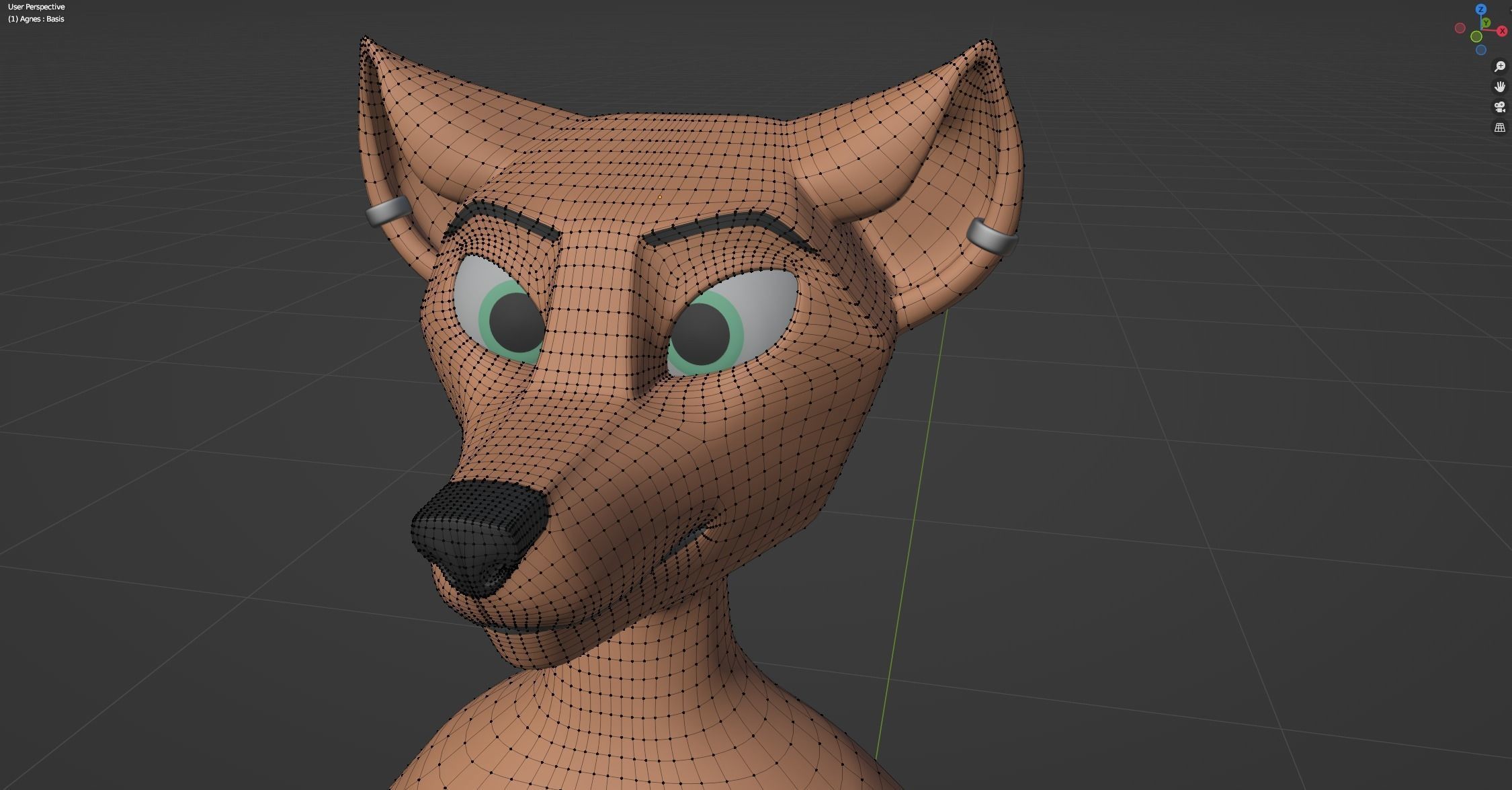 Agnes Anthro Fox 3D model_67