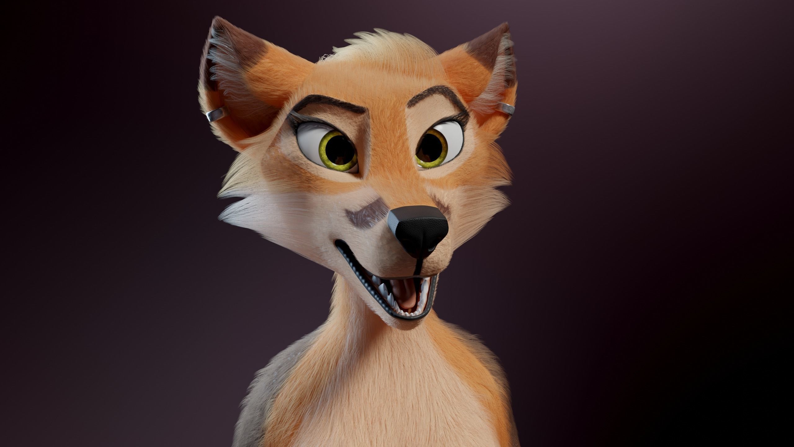 Agnes Anthro Fox 3D model_37