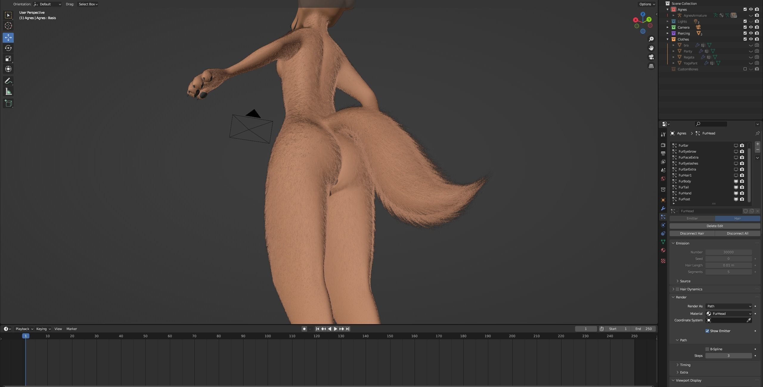 Agnes Anthro Fox 3D model_102