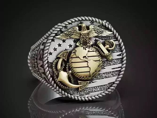 Ring United States Marine Corps 3D print model