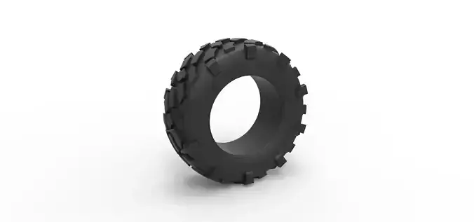 Offroad tire 64 Scale 1 to 25