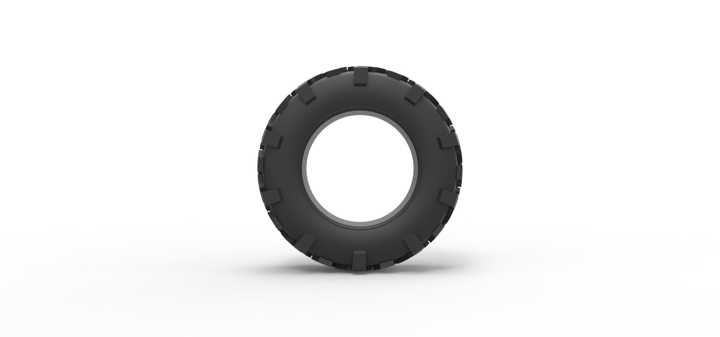 Offroad tire 64 Scale 1 to 25 3D print model_4