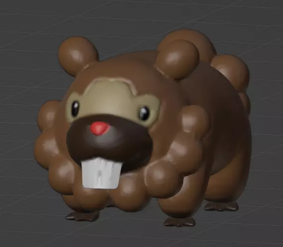 Bidoof 3D print model_0
