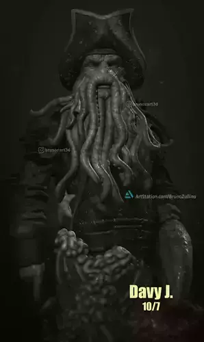 Davy Jones 3D print model