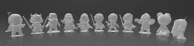 Chibi style Star Wars Model Collection