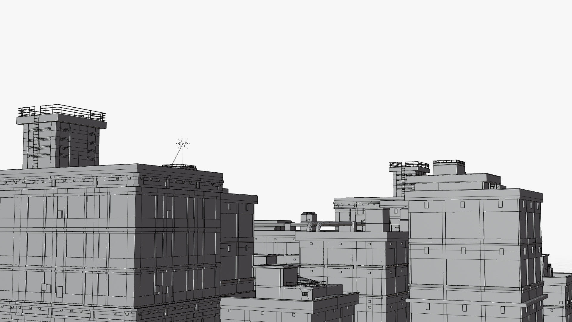 Anime Building Low-poly 3D model_16