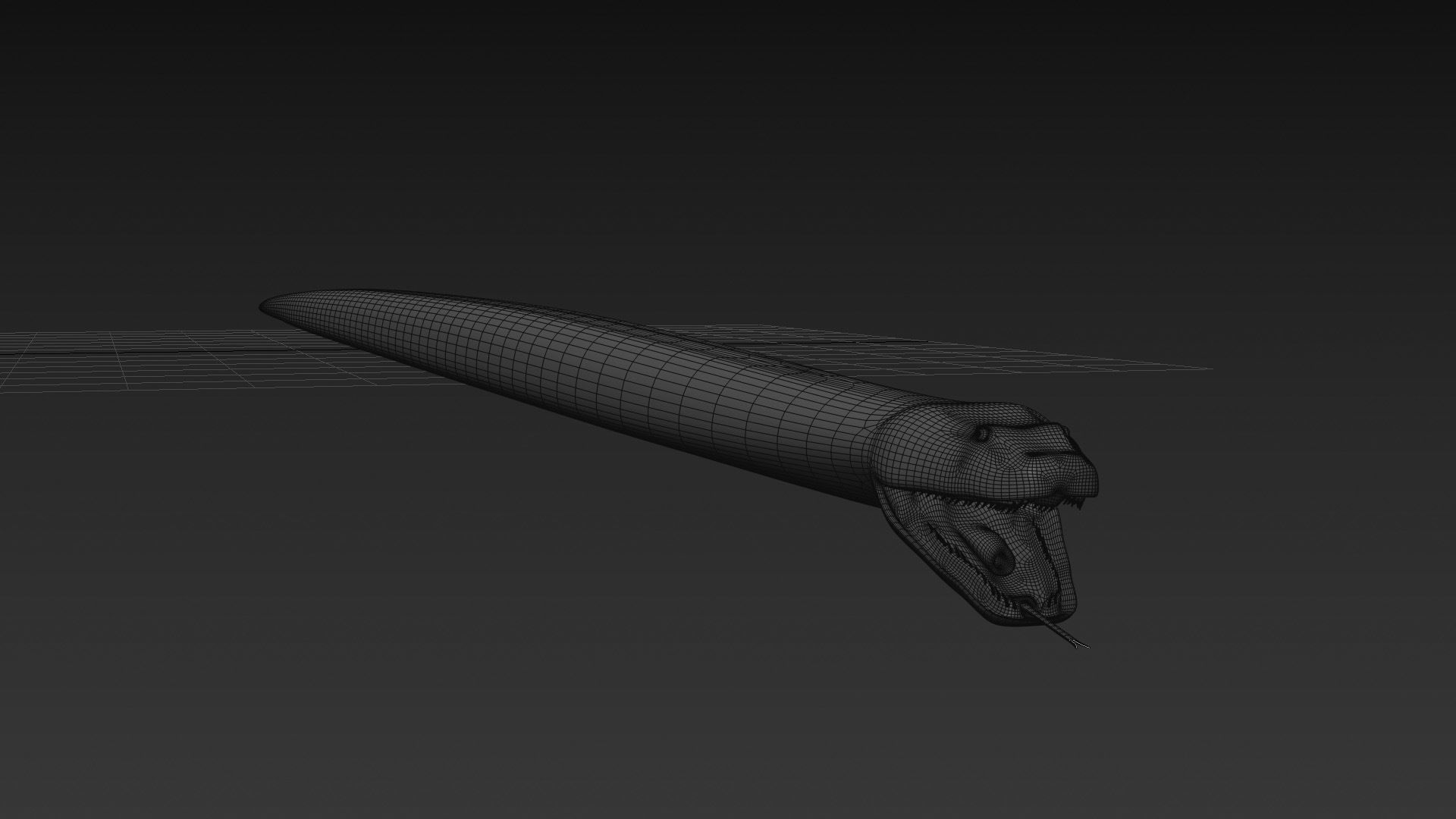 Monstre Anacond 8K - 3d animated model 3D model_19