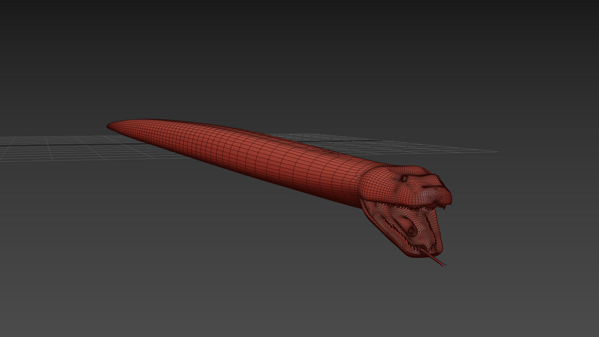 Monstre Anacond 8K - 3d animated model 3D model_18