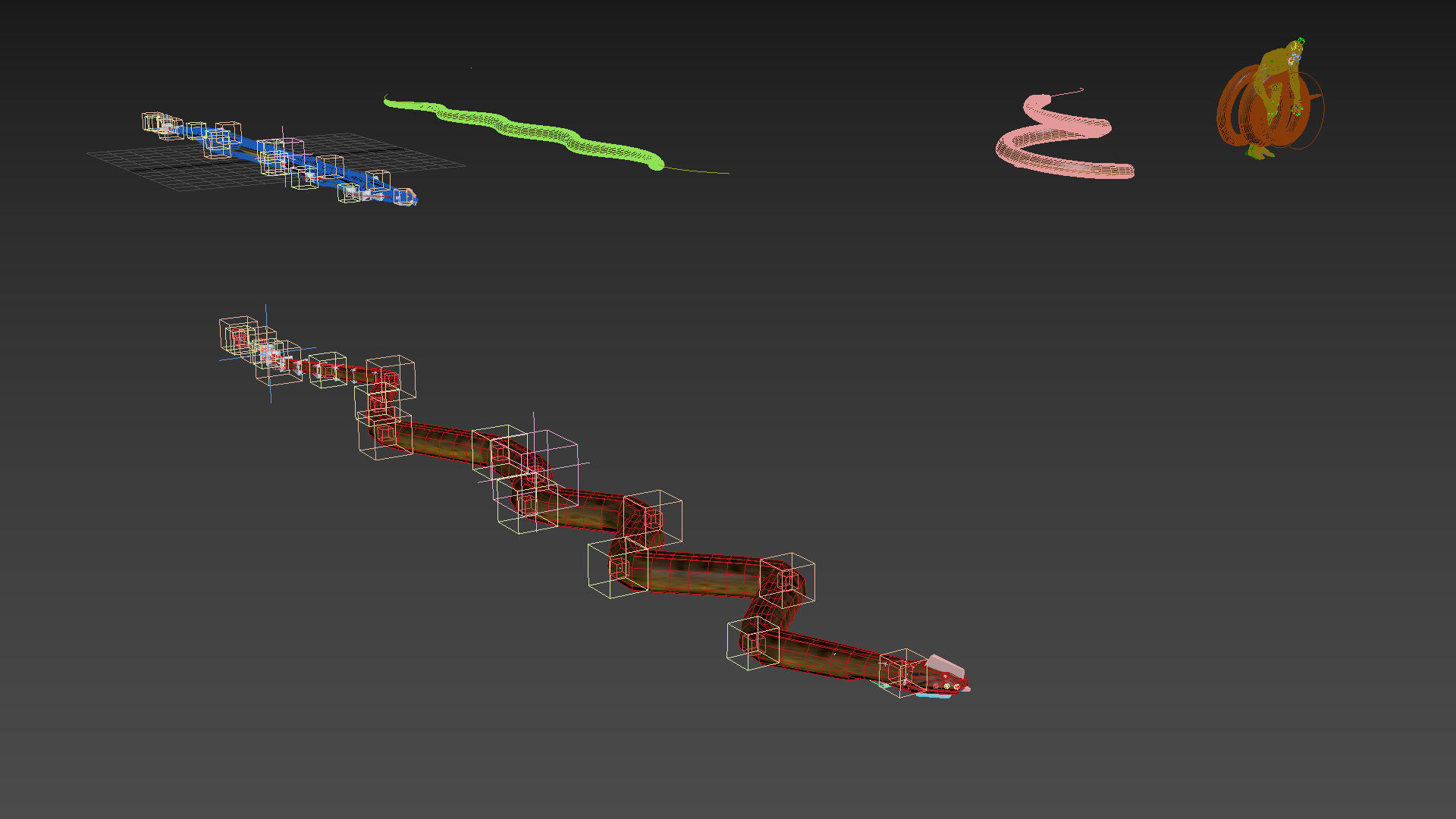 Monstre Anacond 8K - 3d animated model 3D model_21