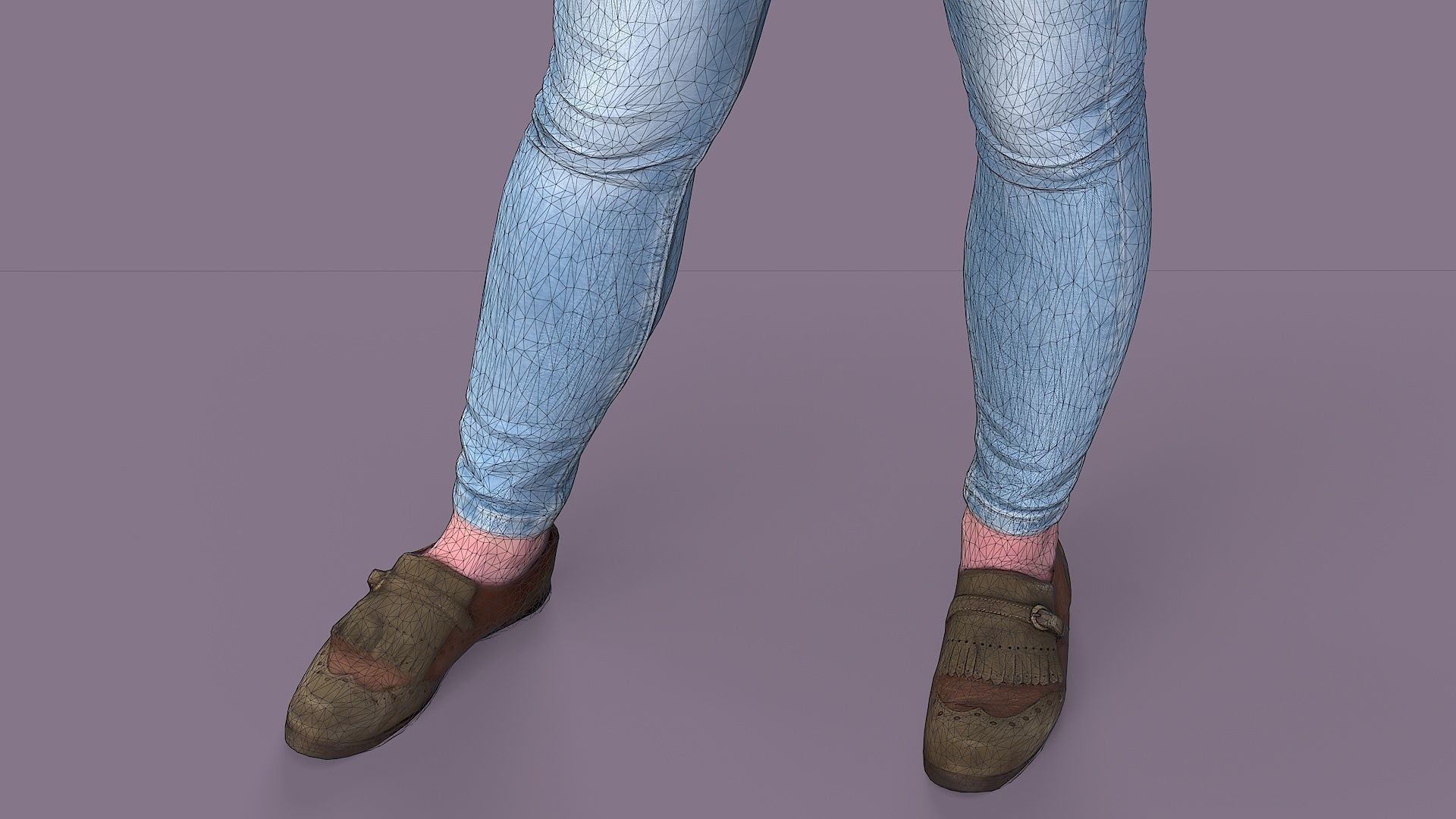 Voice Messaging Girl in Casual Outfit 3D model_13