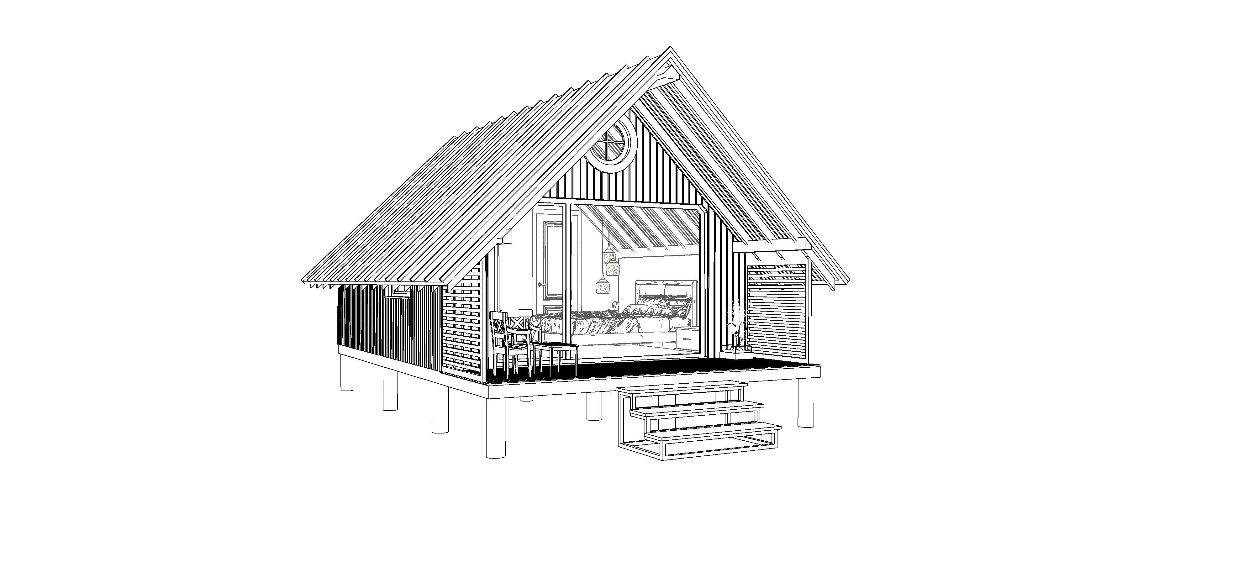 tiny house 3D model_6