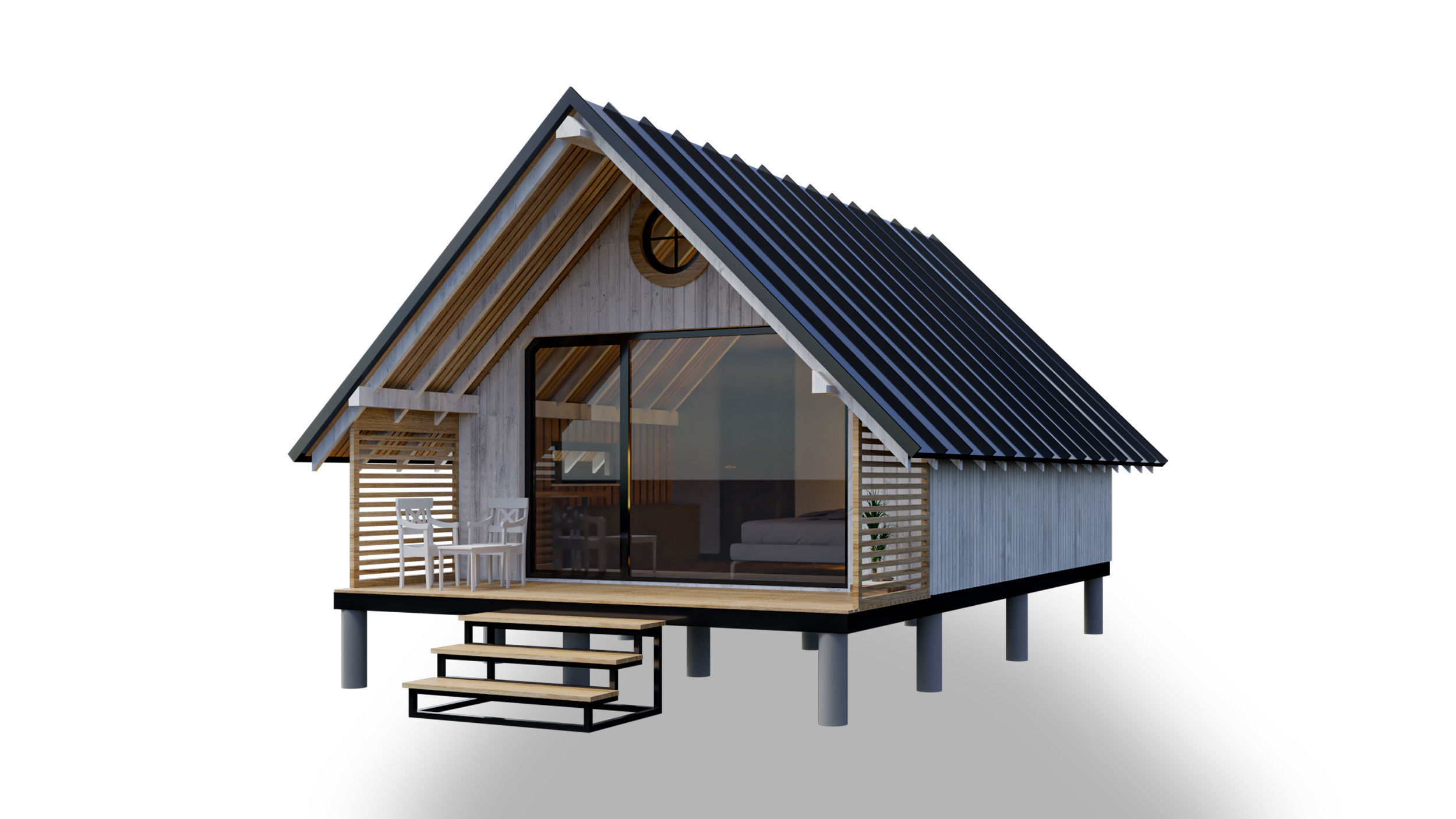 tiny house 3D model_2