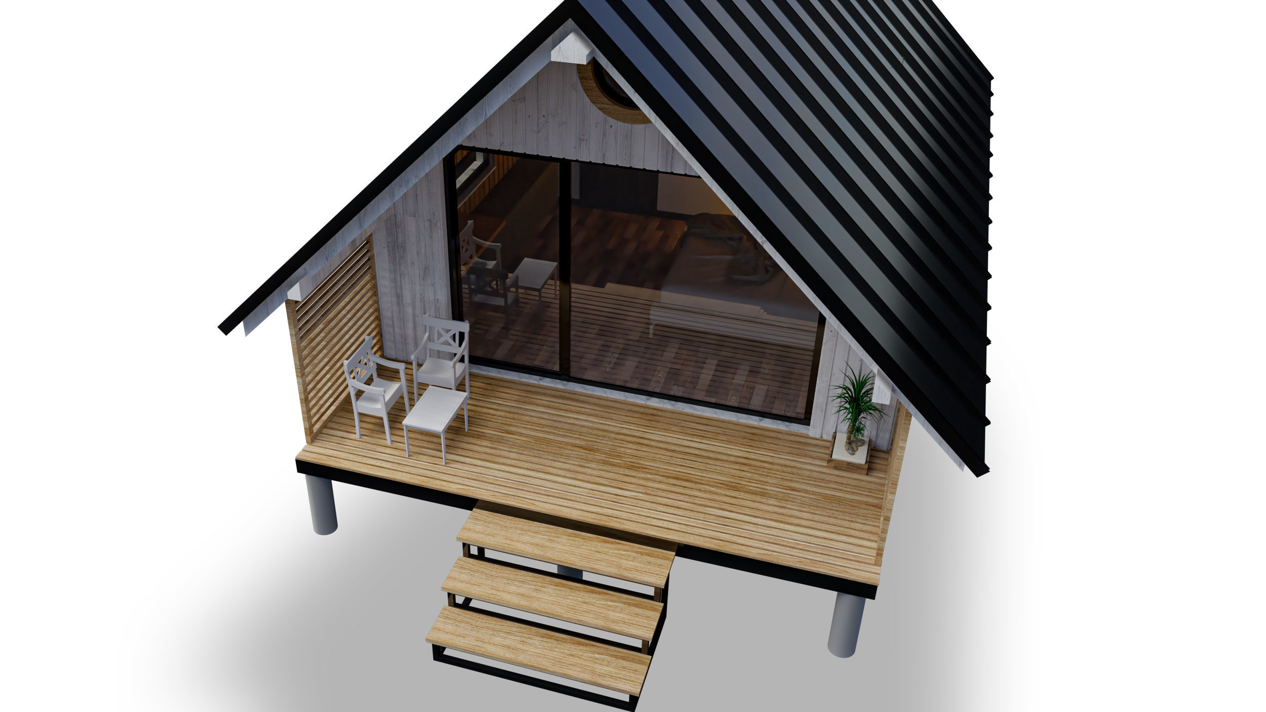 tiny house 3D model_4