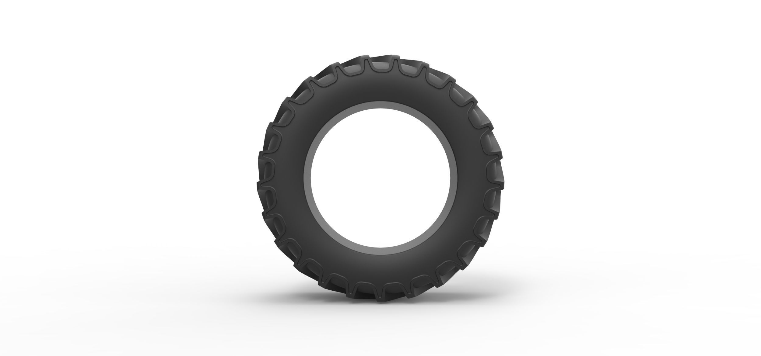 Tractor tire 15 Scale 1 to 25 3D print model_4