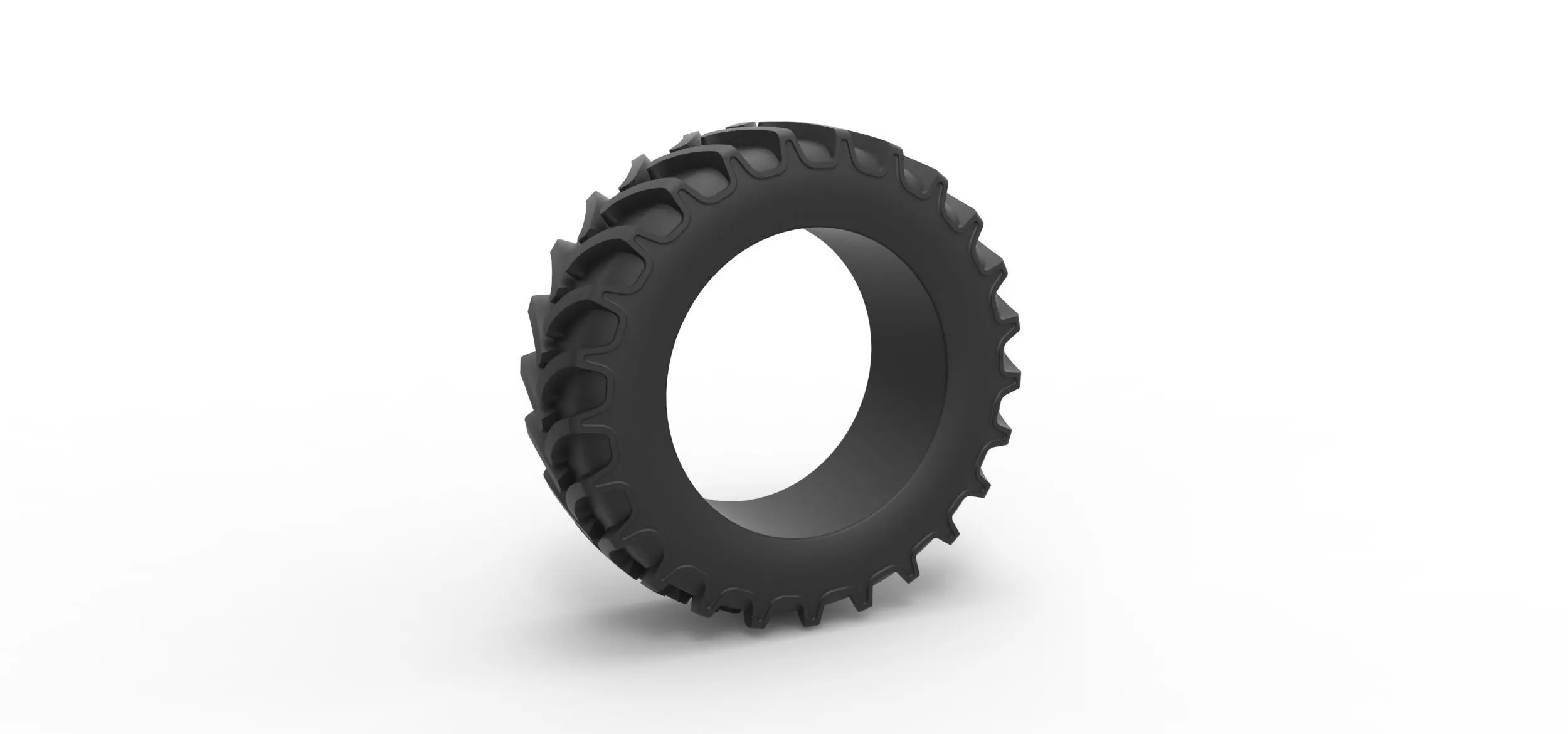 Tractor tire 15 Scale 1 to 25 3D print model_0