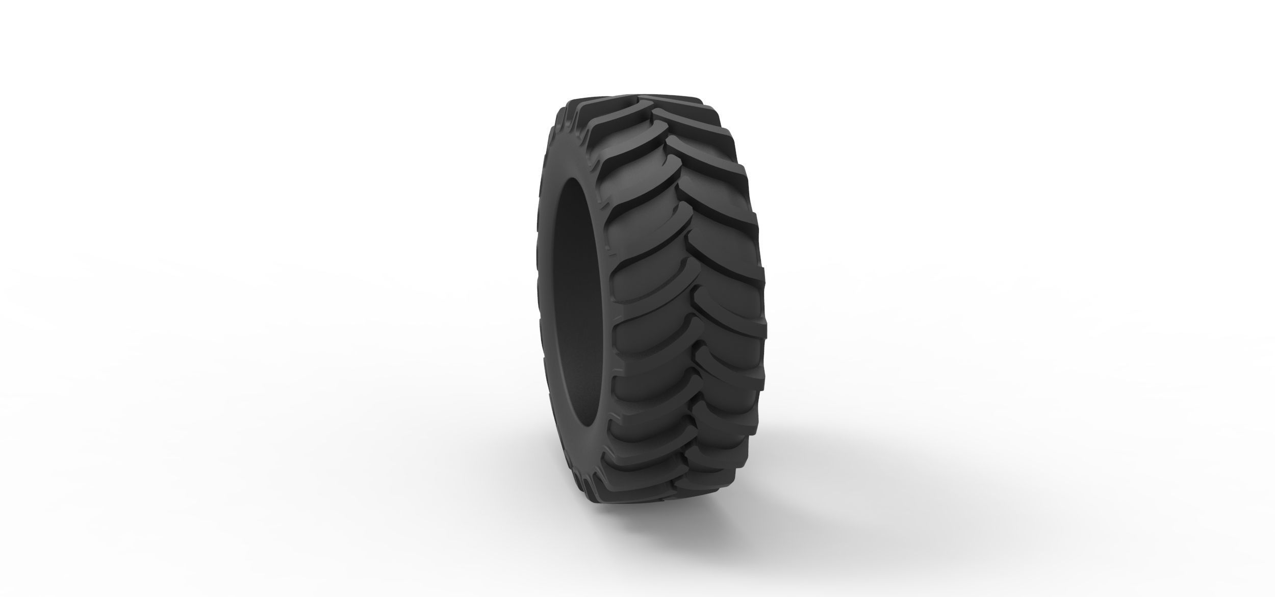 Tractor tire 15 Scale 1 to 25 3D print model_7
