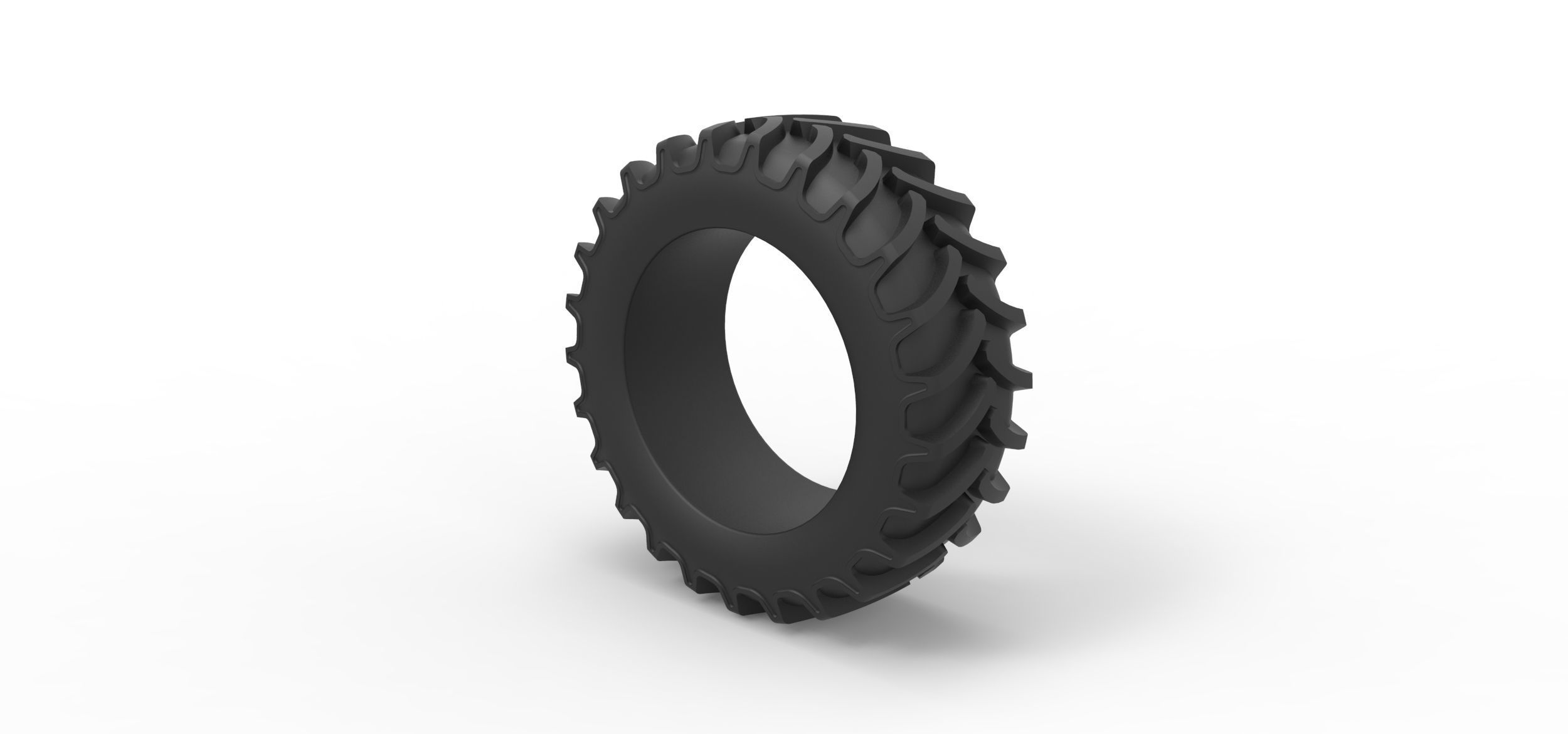 Tractor tire 15 Scale 1 to 25 3D print model_6